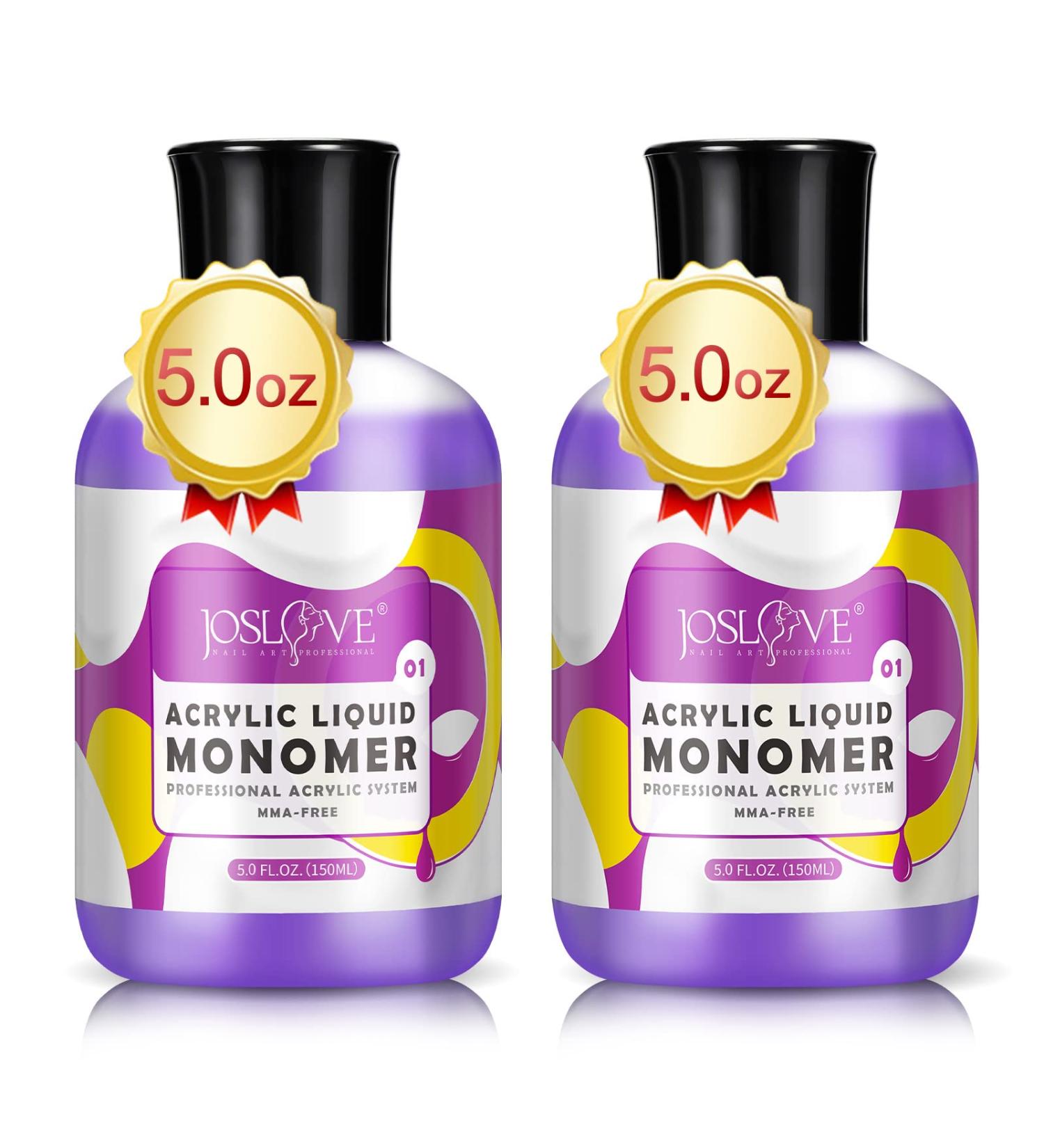 JOSLOVE Acrylic Nail Liquid Monomer 2x5oz - Professional MMA-Free Formula for Nail Kit & Extension | Acrylic Powder System - Buy Online on SooperMarket.com