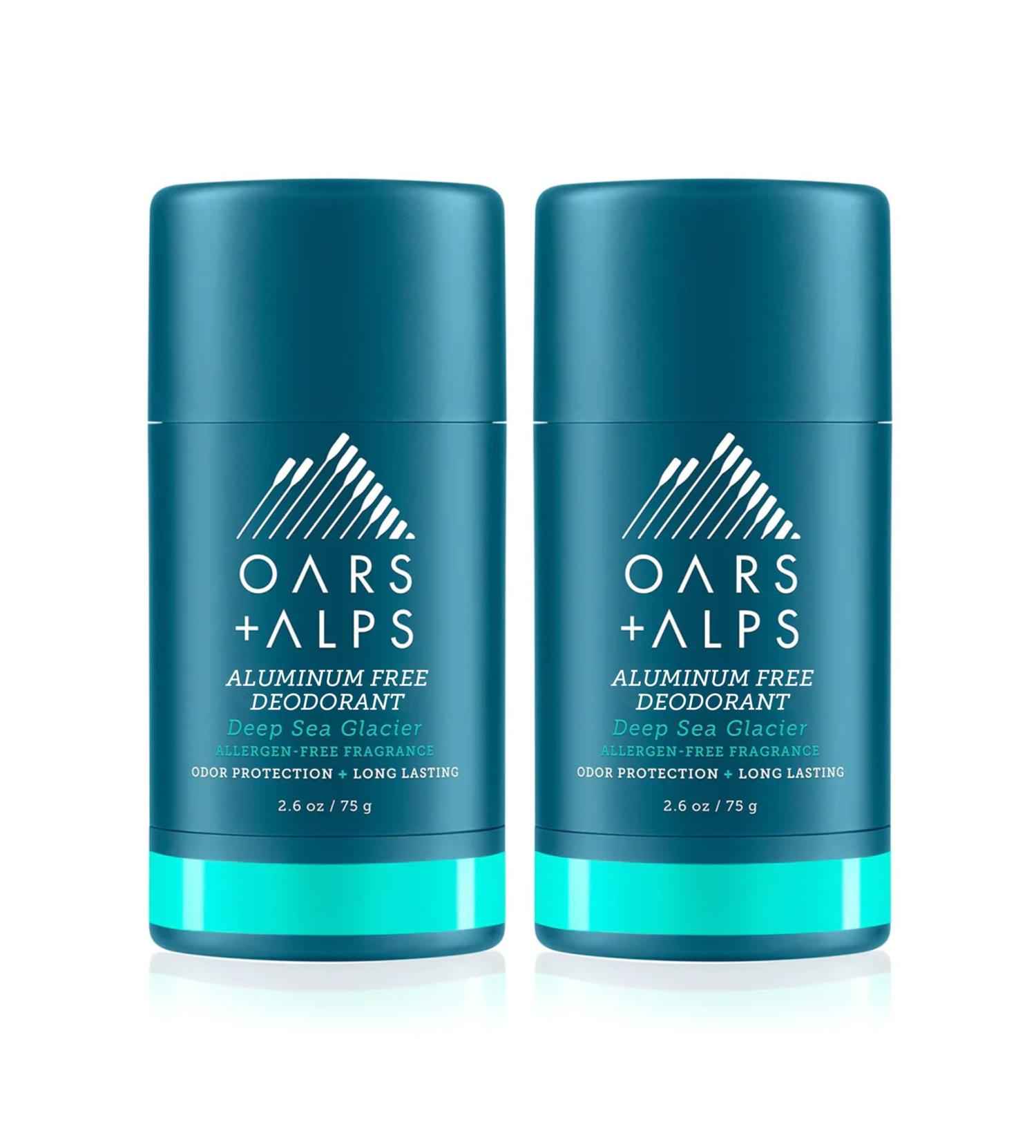 Oars + Alps Aluminum Free Deodorant for Men and Women Dermatologist Tested and for Sensitive Skin Vegan Deep Sea Glacier 2 Pack 2.6 Oz Each 2ct - Deep Sea Glacier - Buy Online on SooperMarket.com