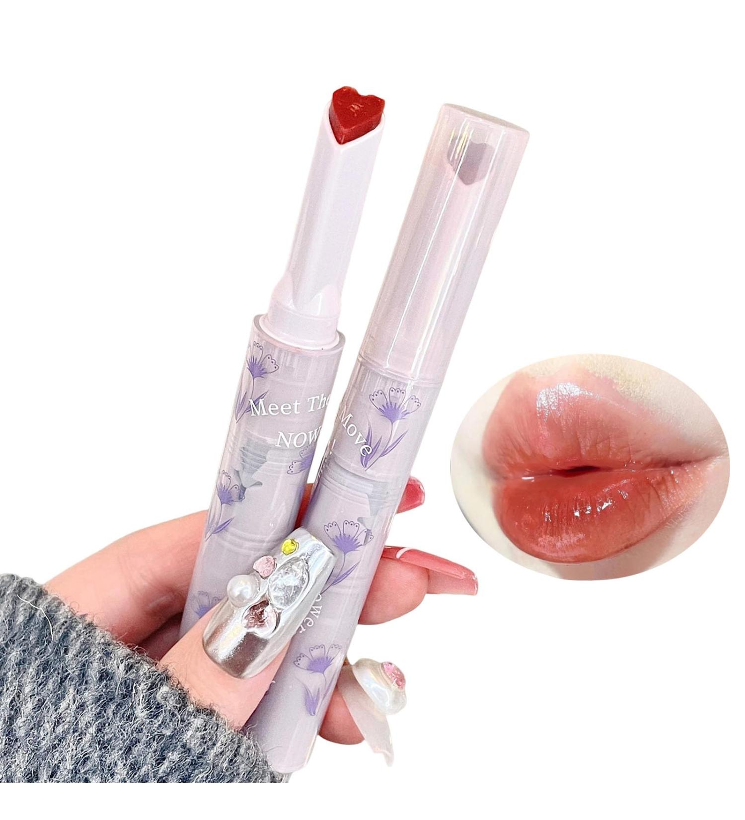 ZARICS Heart Jelly Lipstick - Hydrating & Long-Lasting Tinted Lip Balm | Moisturizing Gloss in Iced Persimmon - International Shipping Available - Buy Online on SooperMarket.com