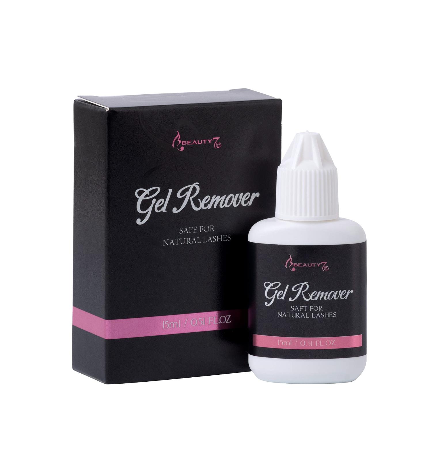 Beauty7 Eyelash Extension Remover Gel - 15ml Clear Solution for Easy Removal of Eyelashes | Perfect for Lash Lovers - Buy Online on SooperMarket.com