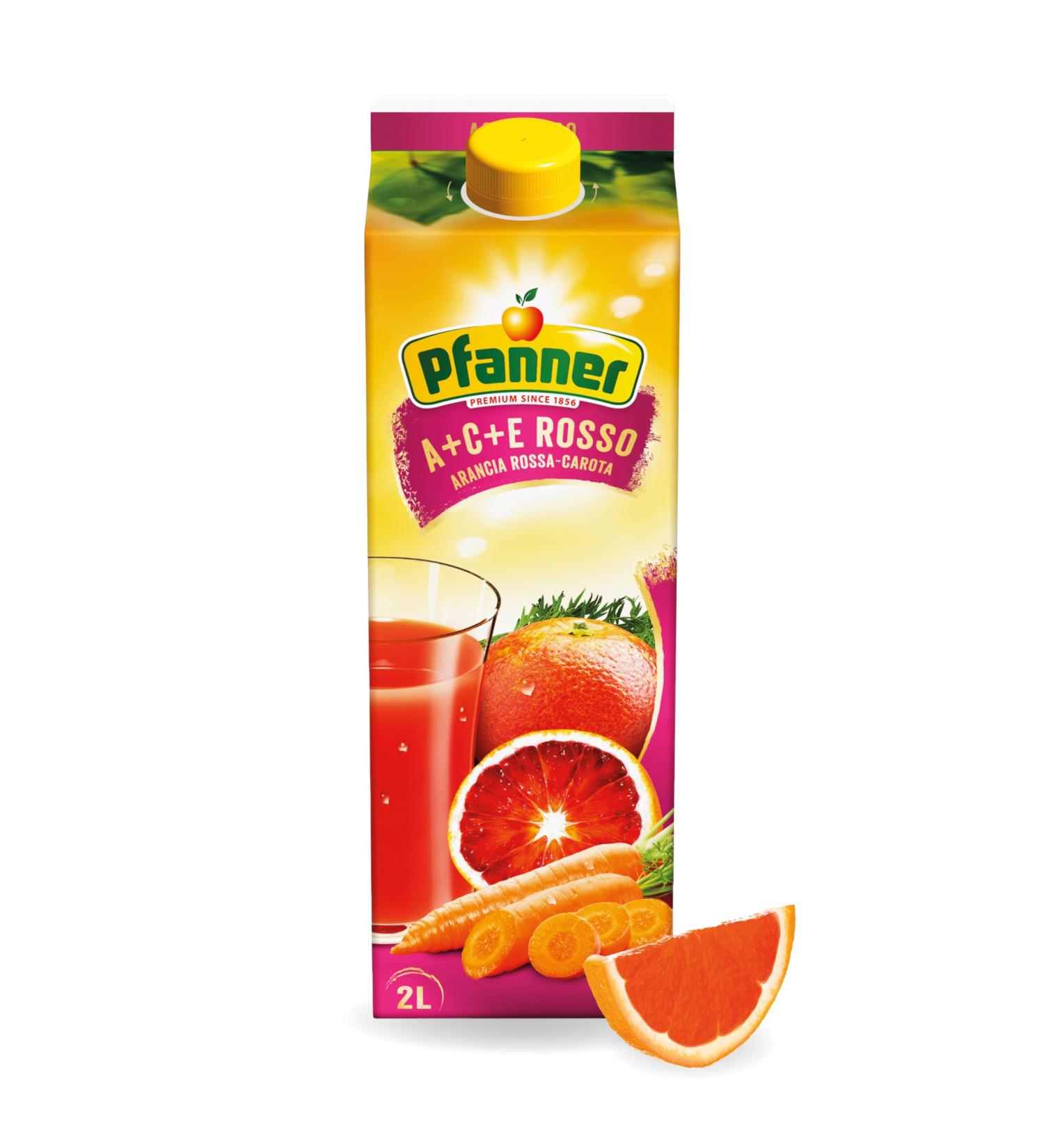 Buy Pfanner A+C+E Rosso Multi-Fruit Drink 2L Tetrapack 27% Fruit Content Vitamin-Rich Multivitamin Refreshment International Shipping Available - Buy Online on SooperMarket.com