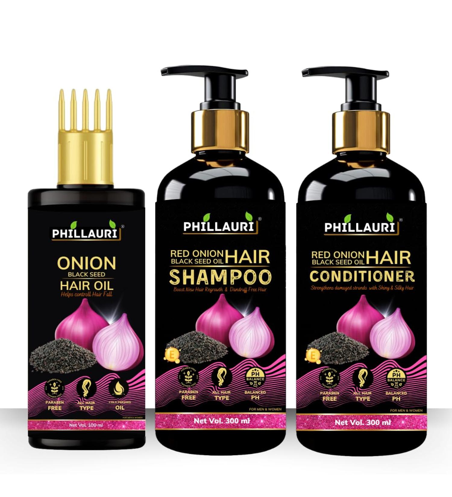 Anti Hair Fall Express Spa Range: Onion Oil Shampoo & Conditioner Set for Hair Growth - Biotin Enriched - Buy Online on SooperMarket.com