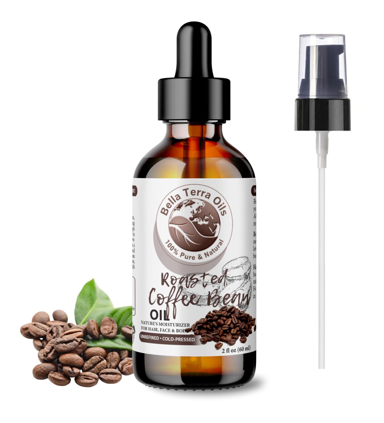 Buy Bella Terra Roasted Coffee Bean Oil 2oz | Ultimate Coffee Serum Rich in Palmitic Acid & Vitamin E for Nourishing Skin - Buy Online on SooperMarket.com