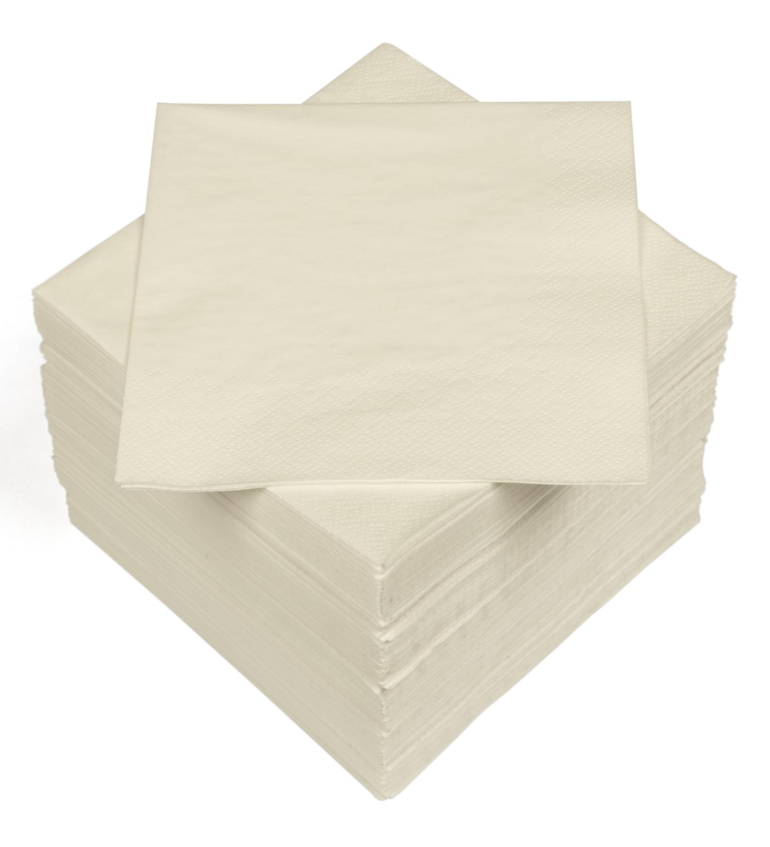 Buy HEKU 100 Cream Napkins | 3-Layer 33x33cm | Highly Absorbent & Stylish | Perfect for Events & Gastronomy | Practical 5-Pack - International Shipping Available - Buy Online on SooperMarket.com