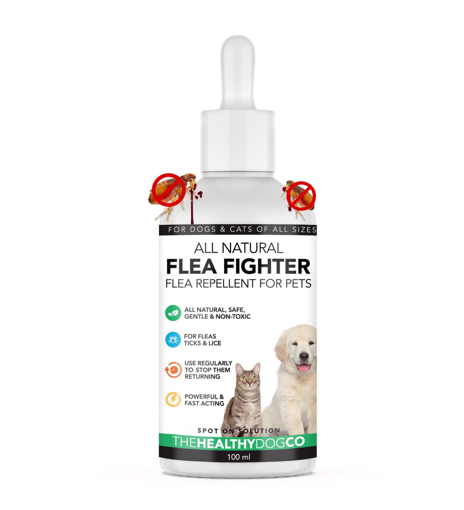 The Healthy Dog Co Spot On Flea and Tick Treatment for Dogs 100ml - Buy Online on SooperMarket.com
