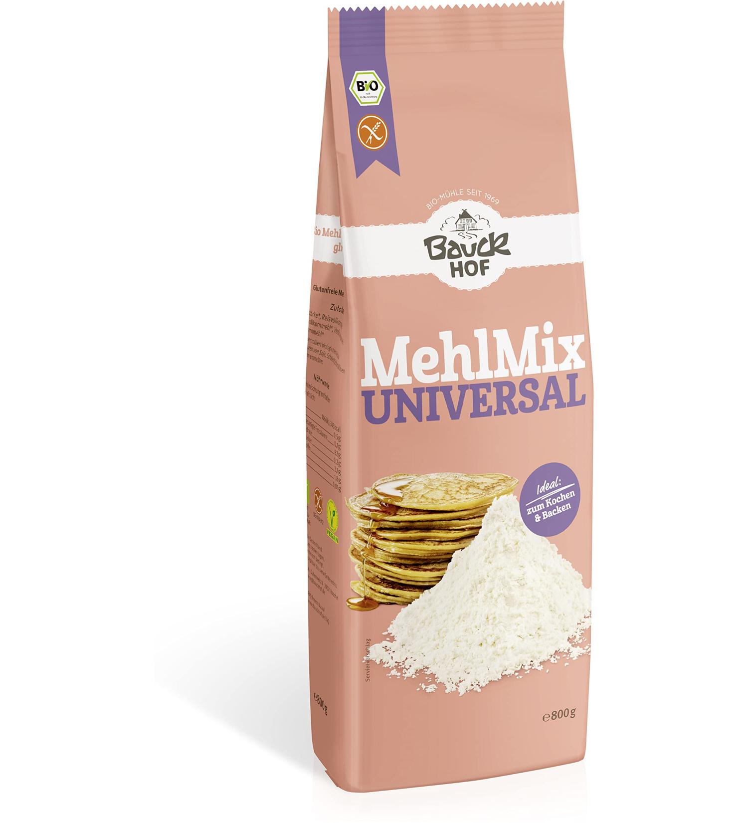 Bauckhof Flour Mix Universal gluten-free organic (2 x 800 gr) 800 g (pack of 2)