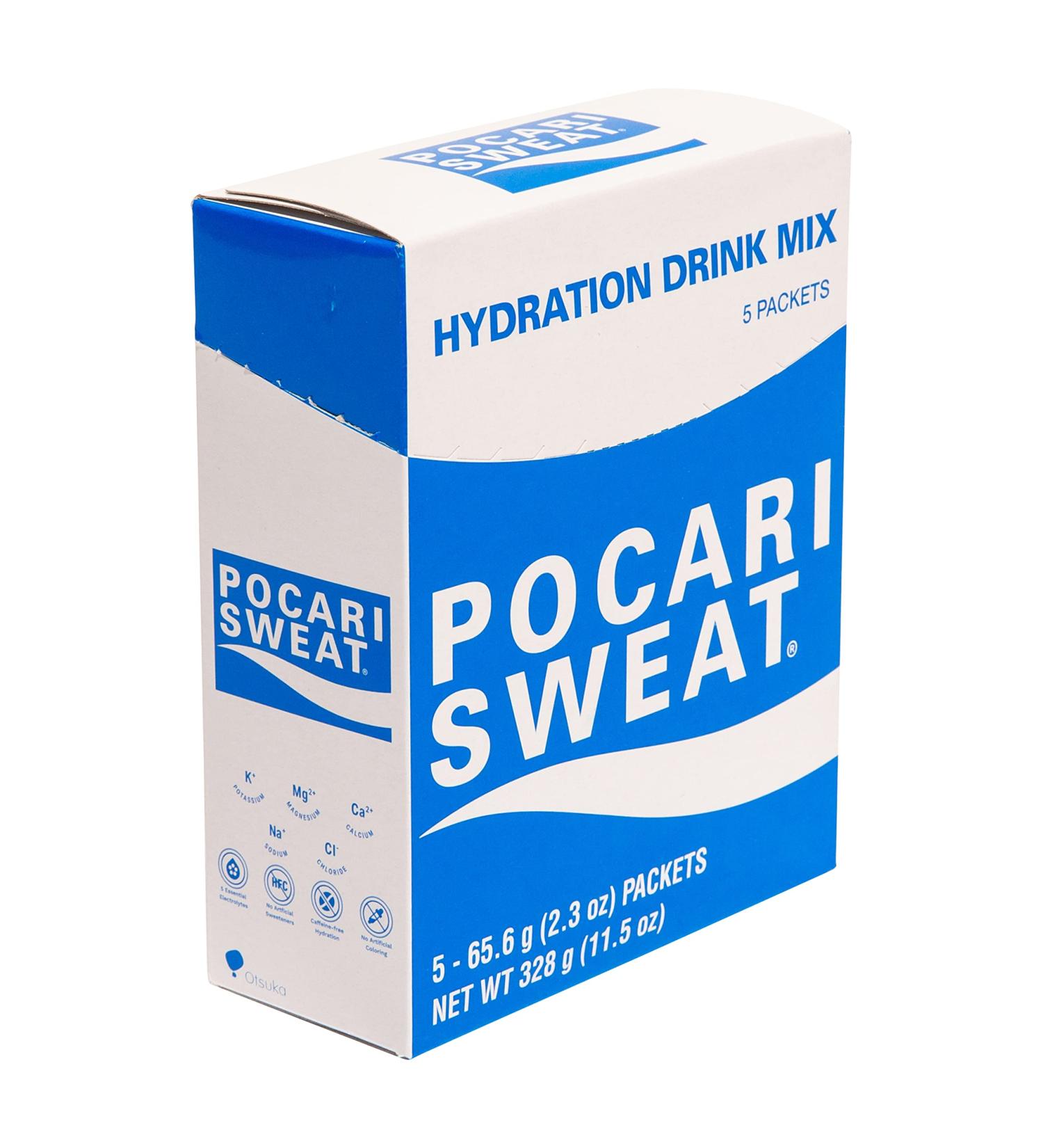 Pocari Sweat Powder 5 Packets - Hydration & Electrolyte Restoration - Japan's Favorite Drink, Now in USA - Buy Online on SooperMarket.com