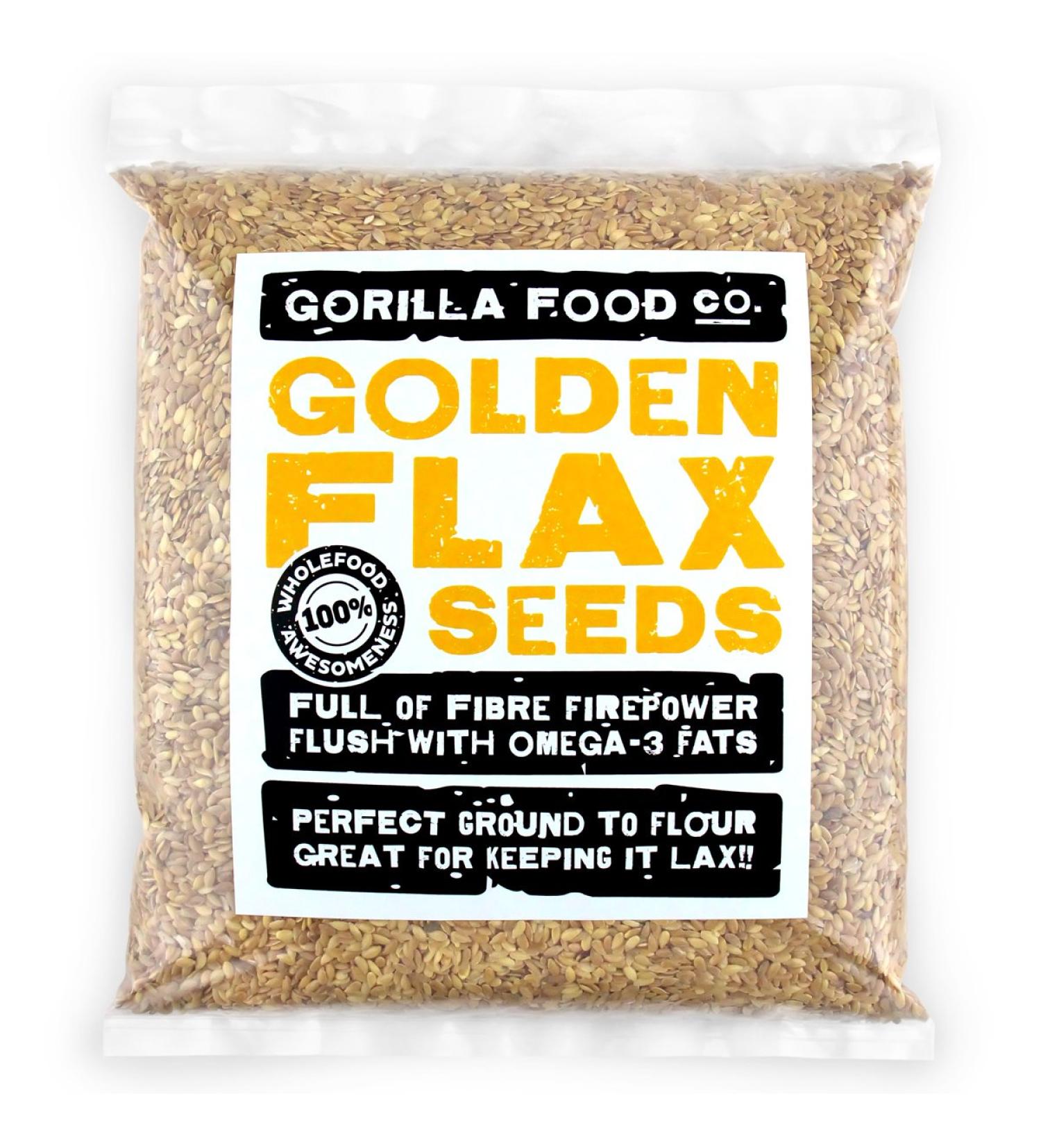 Gorilla Food Co. Golden Flax Seeds (Linseeds) - 800g - Buy Online on SooperMarket.com