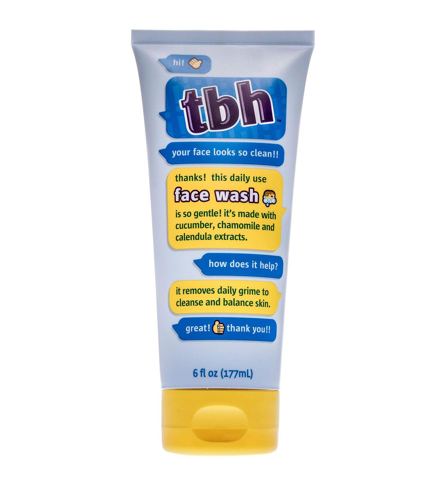 TBH Kids Gentle Gel Face Wash for Sensitive Skin - 6 Oz | For Kids, Preteens & Teens | Hydrating Facewash for Boys & Girls | Sulfate & Paraben Free - Buy Online on SooperMarket.com