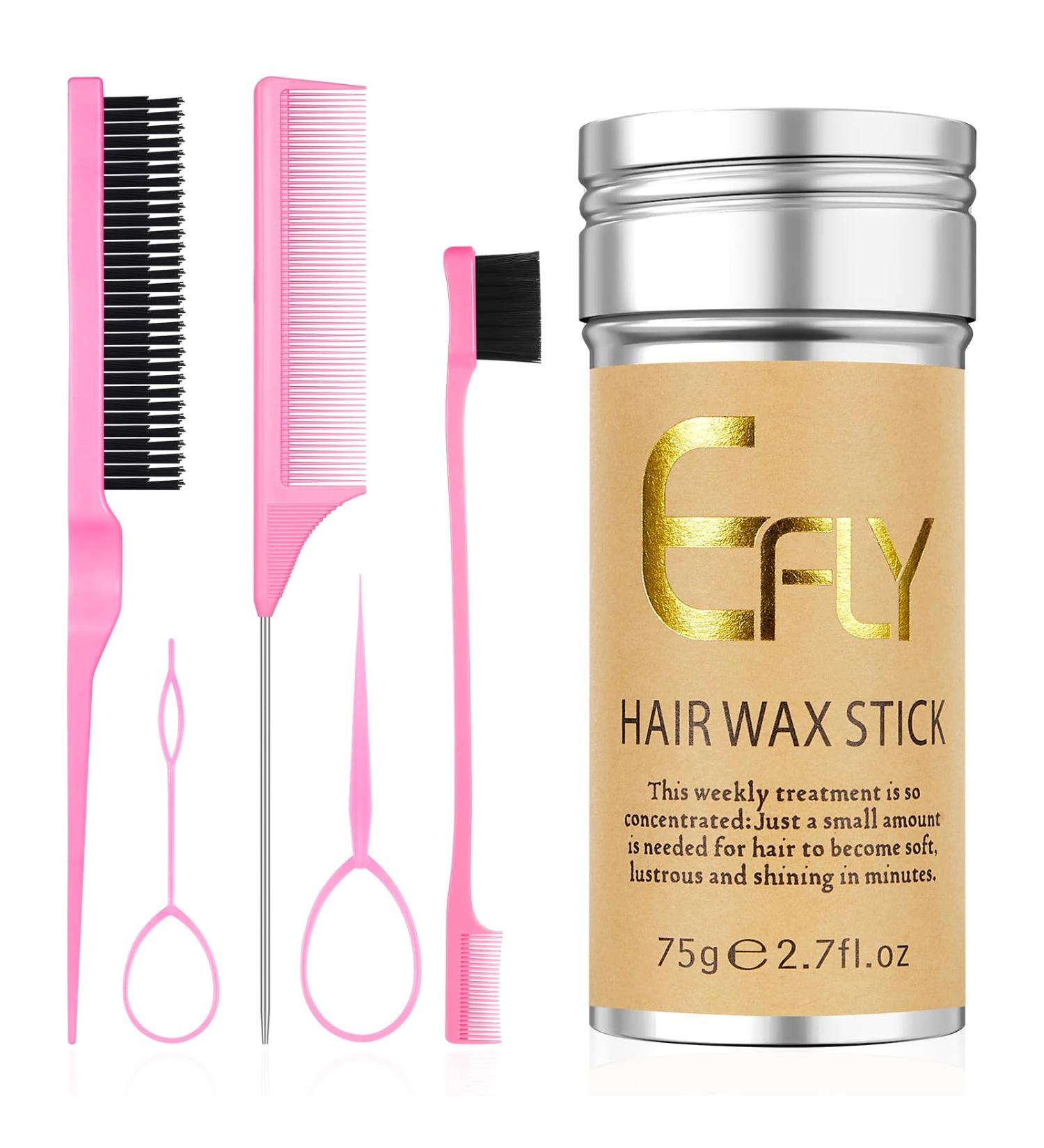 EFLY Hair Wax Stick - Non-Greasy Styling Pomade for Flyaways Edge Control & Wigs (Pack of 6 0.45 oz) - Perfect for Frizz Control & Smooth Styling - Buy Online on SooperMarket.com