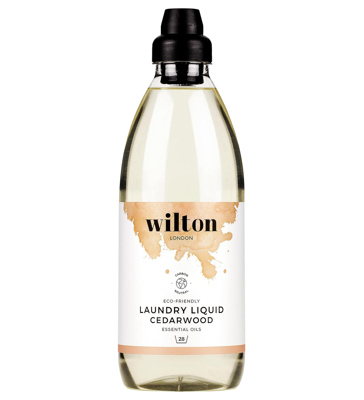 Wilton London Eco-Friendly Cedarwood Laundry Liquid 28 Washes - Non-Bio Plant-Based Biodegradable Detergent - Essential Oils - Made in UK - 1L - Buy Online on SooperMarket.com