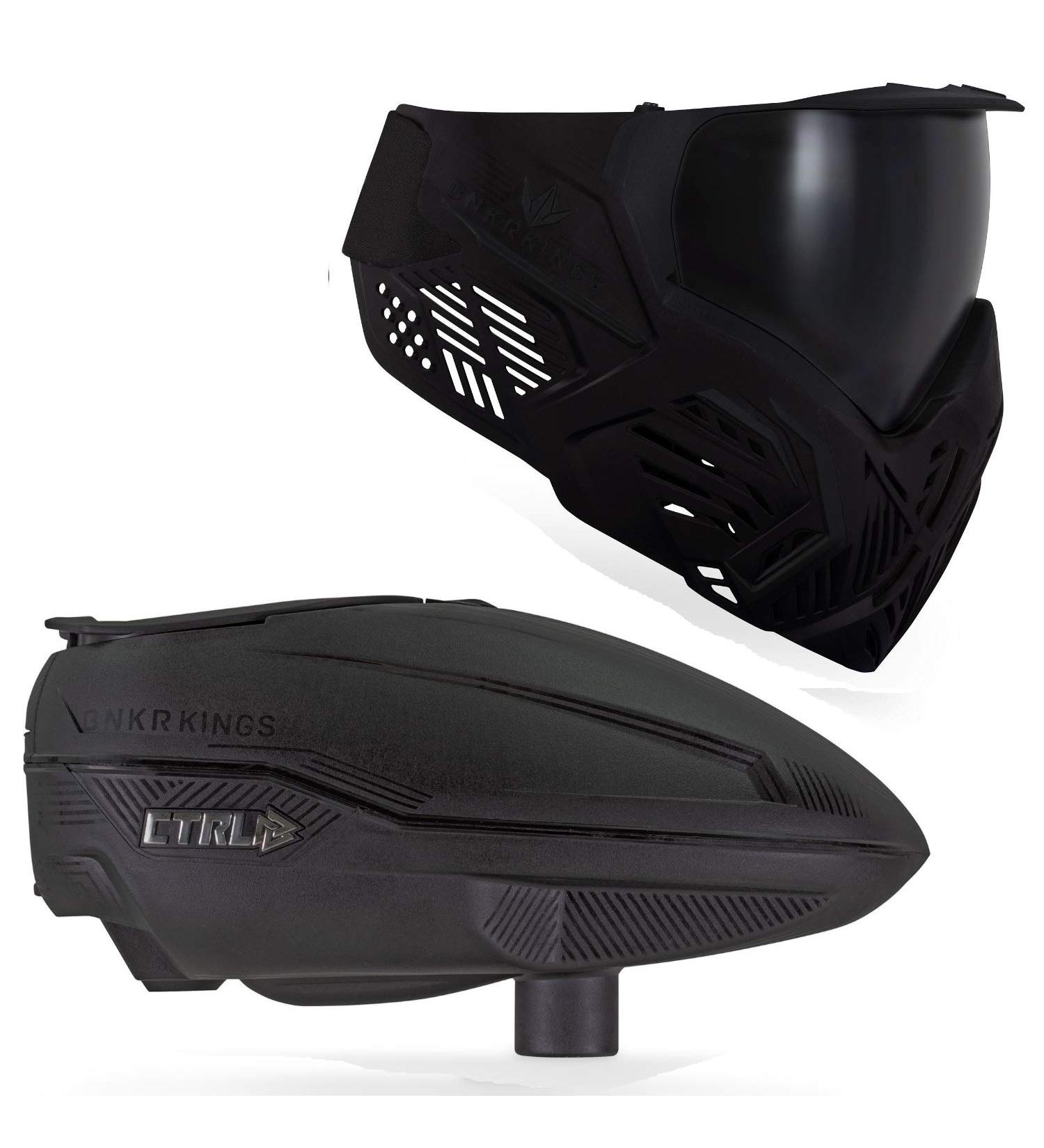 Bunkerkings CTRL Loader and CMD Mask Bundle - Pitch Black | Electronic Paintball Gear - Buy Online on SooperMarket.com