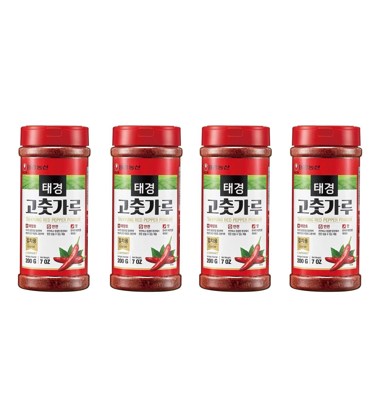 Taekyung Red Pepper Chilli Powder Coarse Flake 200g Halal (Pack of 4) by CNMART - Buy Online on SooperMarket.com
