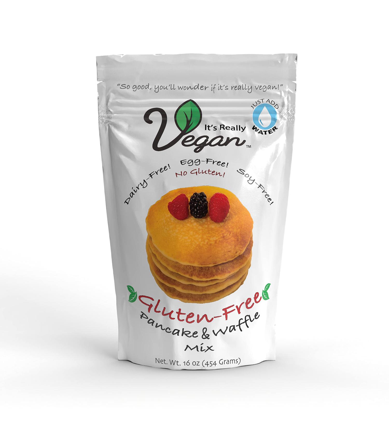 Vegan Gluten Free Pancake & Waffle Mix | Dairy, Egg, and Soy Free | Serving Size 1/3 Cup (40g) | Gluten Free - Buy Online on SooperMarket.com
