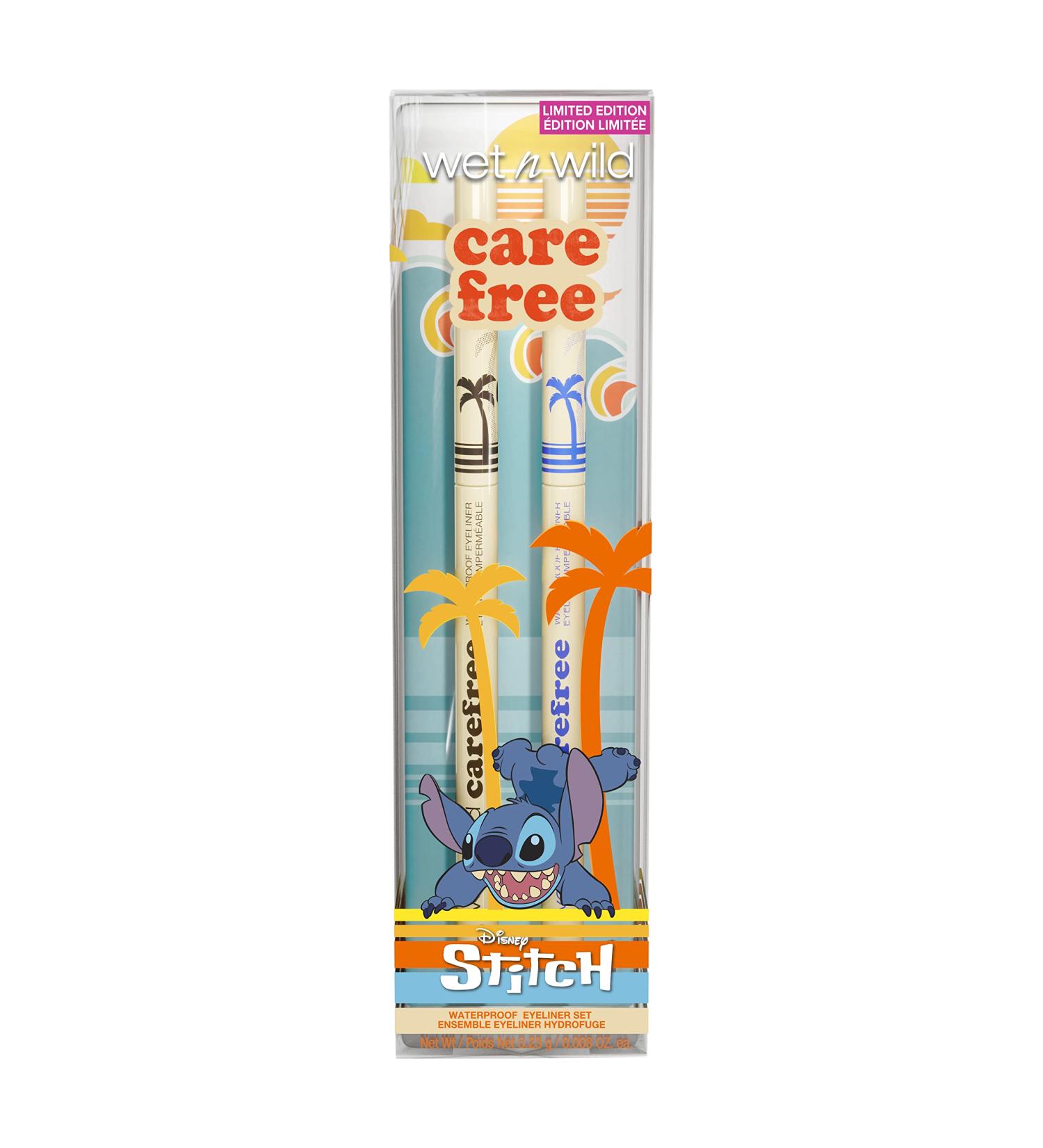 Wet n Wild Disney Lilo And Stitch Carefree Waterproof Eyeliner Set - Black and Blue | 16-Hour Wear - Buy Online on SooperMarket.com