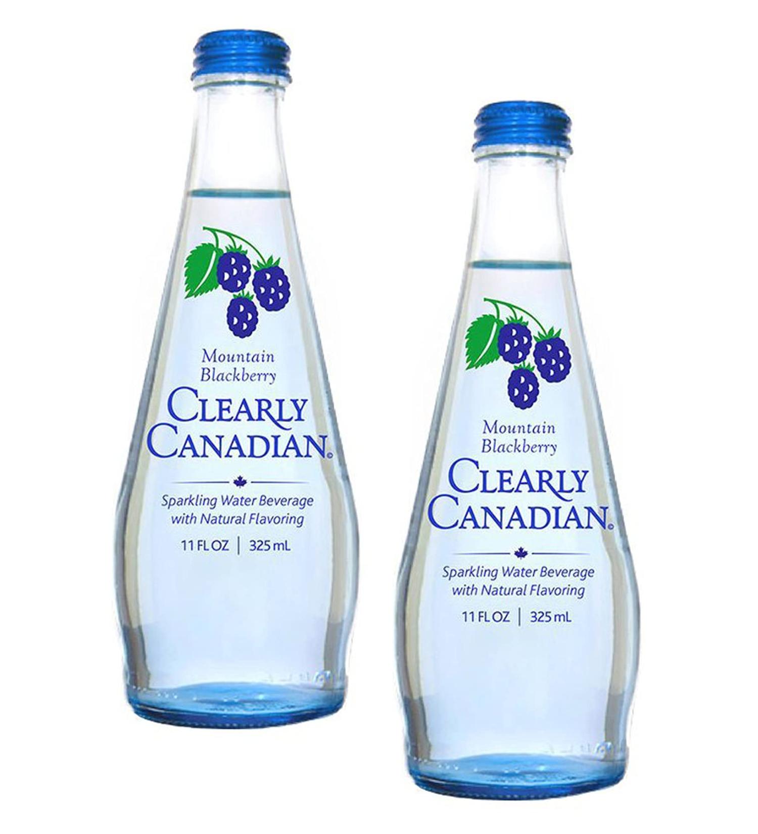 Clearly Canadian Mountain Blackberry Sparkling Water 11 Fl Oz - Pack of 2 - Buy Online on SooperMarket.com