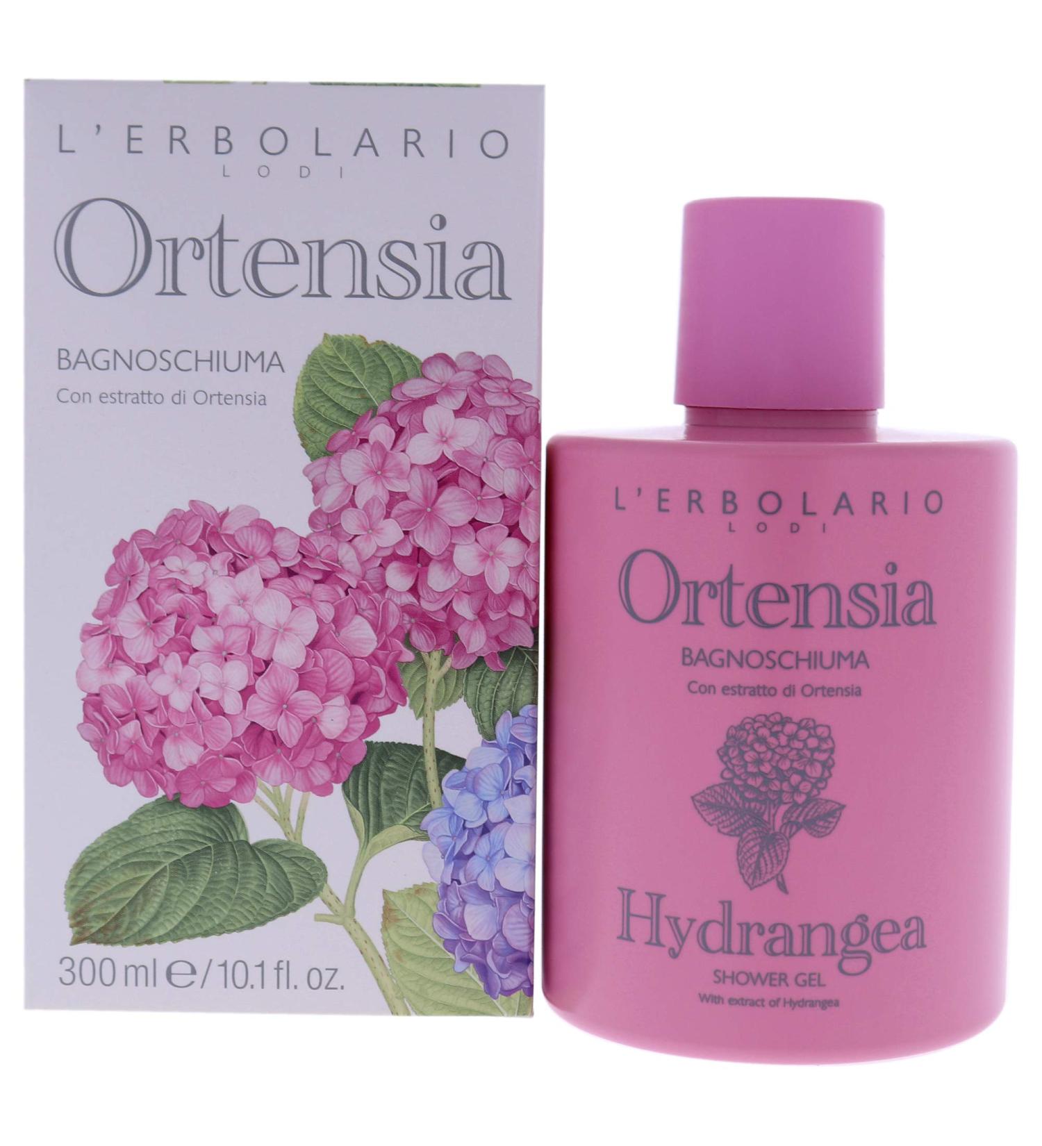 L'Erbolario Hydrangea Shower Gel - Floral Powdery Scent - Offers Good Protective Action For The Skin - Gently Cleansing While Moisturizing - Suitable For Sensitive Skin - Paraben Free - 10.1 Oz