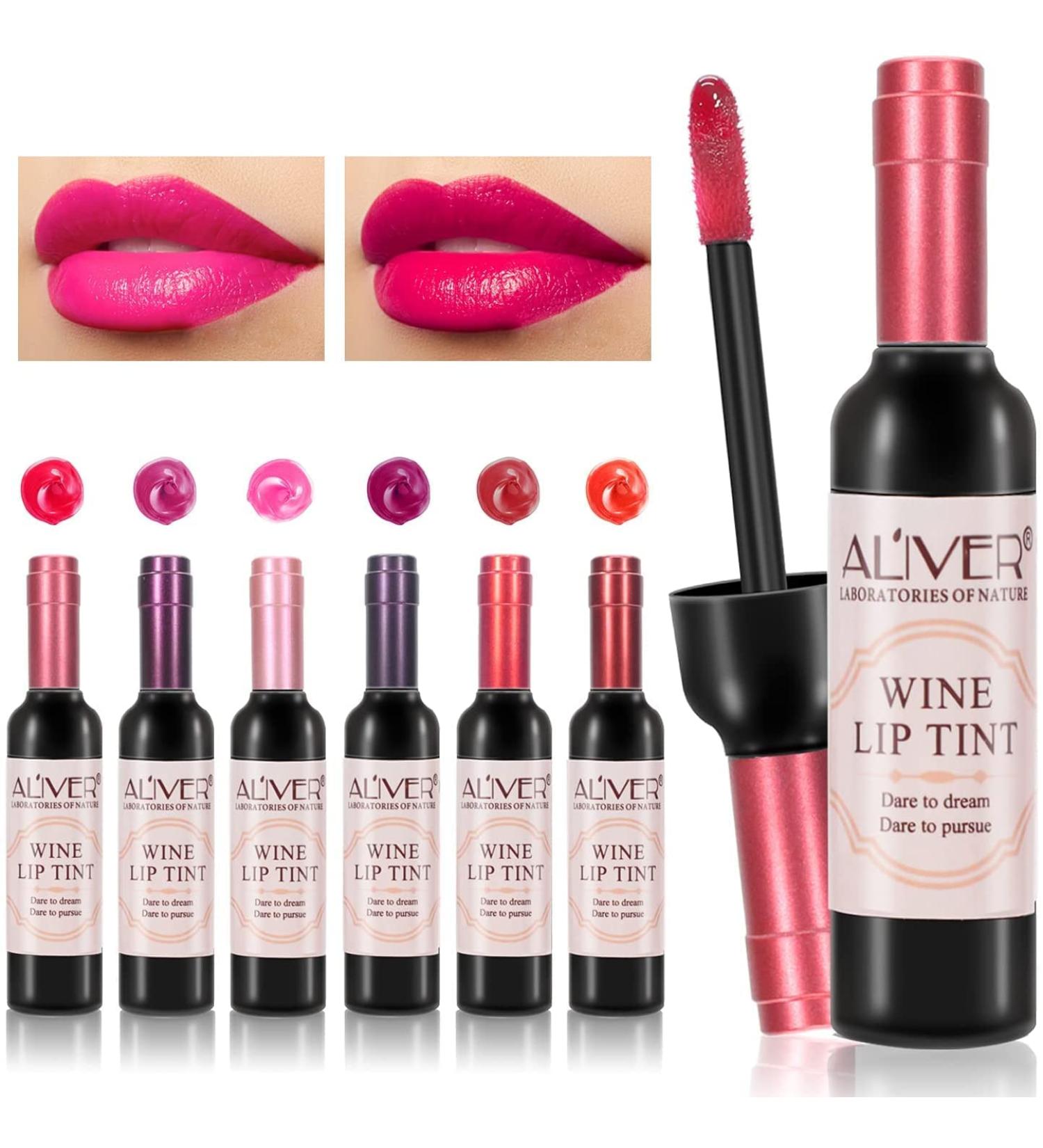 Moulis 6-Piece Matte Liquid Lipstick Set - Waterproof, Long-Lasting Lip Tints in Wine Colors - Mini Makeup Sticks in Wine Bottle Cover - 0.24oz Each - Buy Online on SooperMarket.com