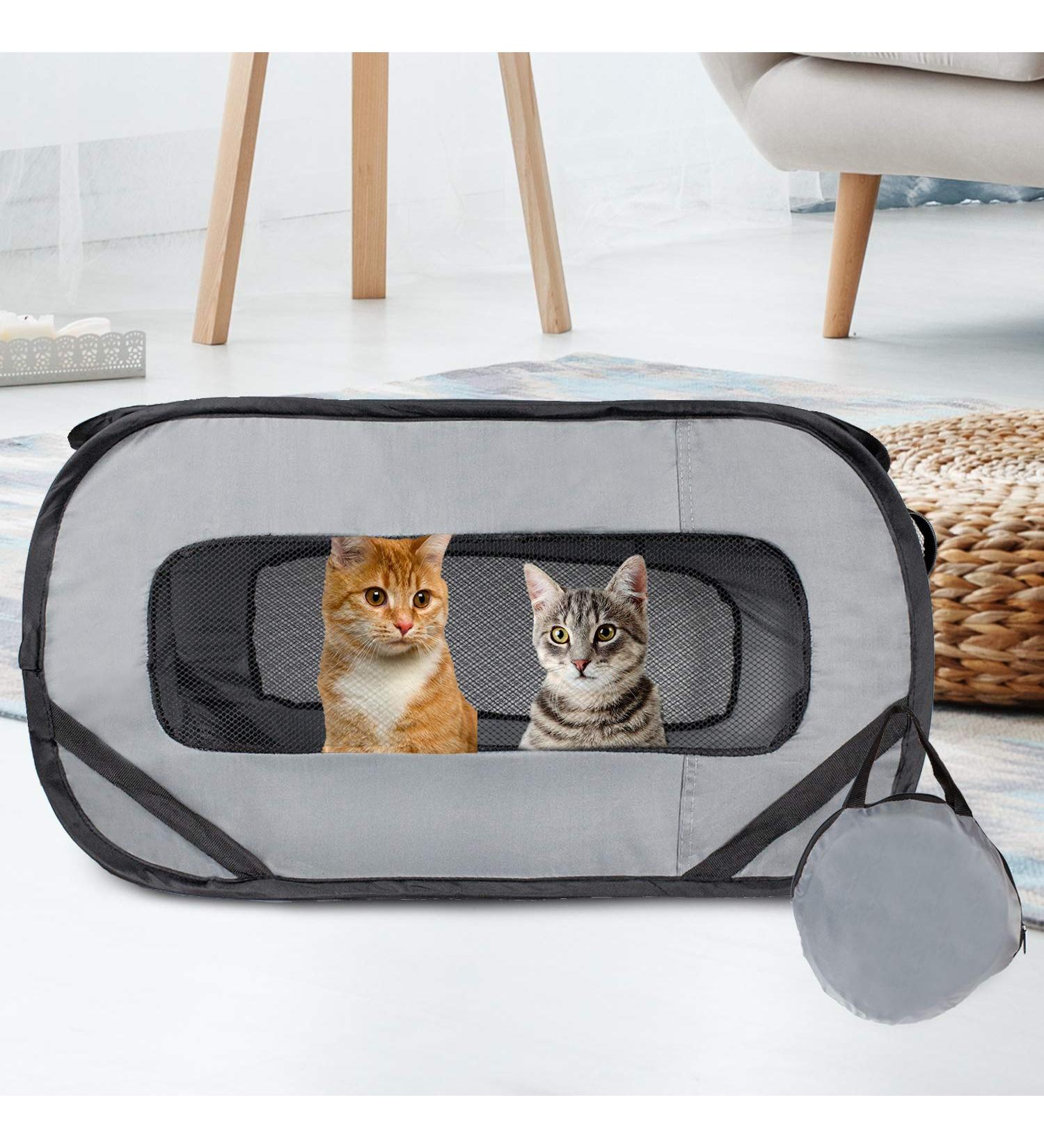Puppy Playpen & Poop-Up Cat Tent | Foldable Pet Playpen for Dogs & Cats - Downtown Pet Supply - Buy Online on SooperMarket.com