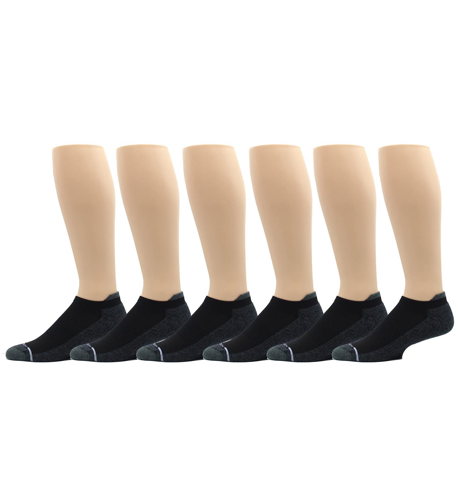 Dr. Motion Men's Low Cut Compression Ankle Socks 6 Pairs - Black - Buy Online on SooperMarket.com