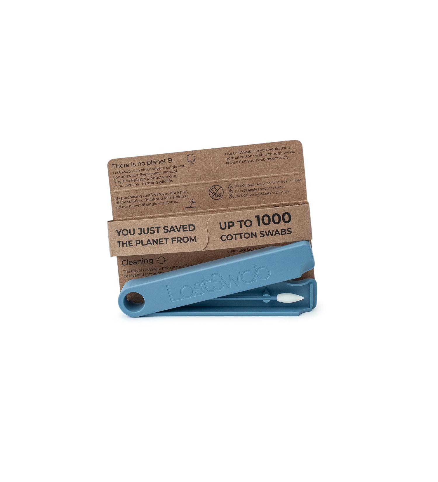 LASTSWAB Beauty Reusable Cotton Swab - Eco-Friendly Makeup Remover | LastObject | Danish Design | Blue Q-tips - Buy Online on SooperMarket.com