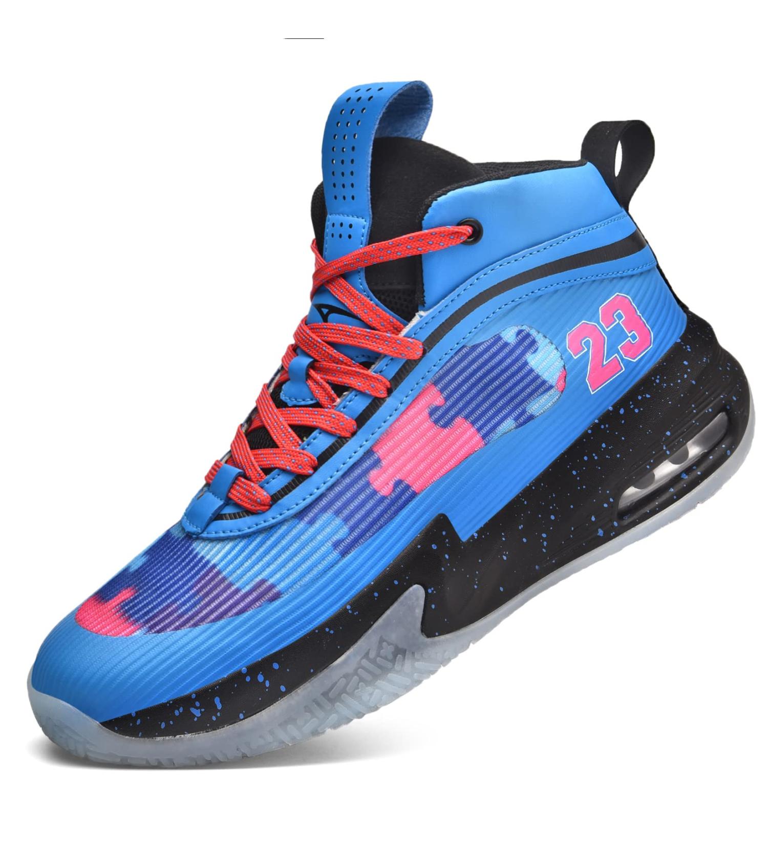 Buy ASHION Children's Basketball Shoes - Dark Blue Boys Sneakers | Indoor Tennis Shoes 37 EU - International Shipping Available - Buy Online on SooperMarket.com