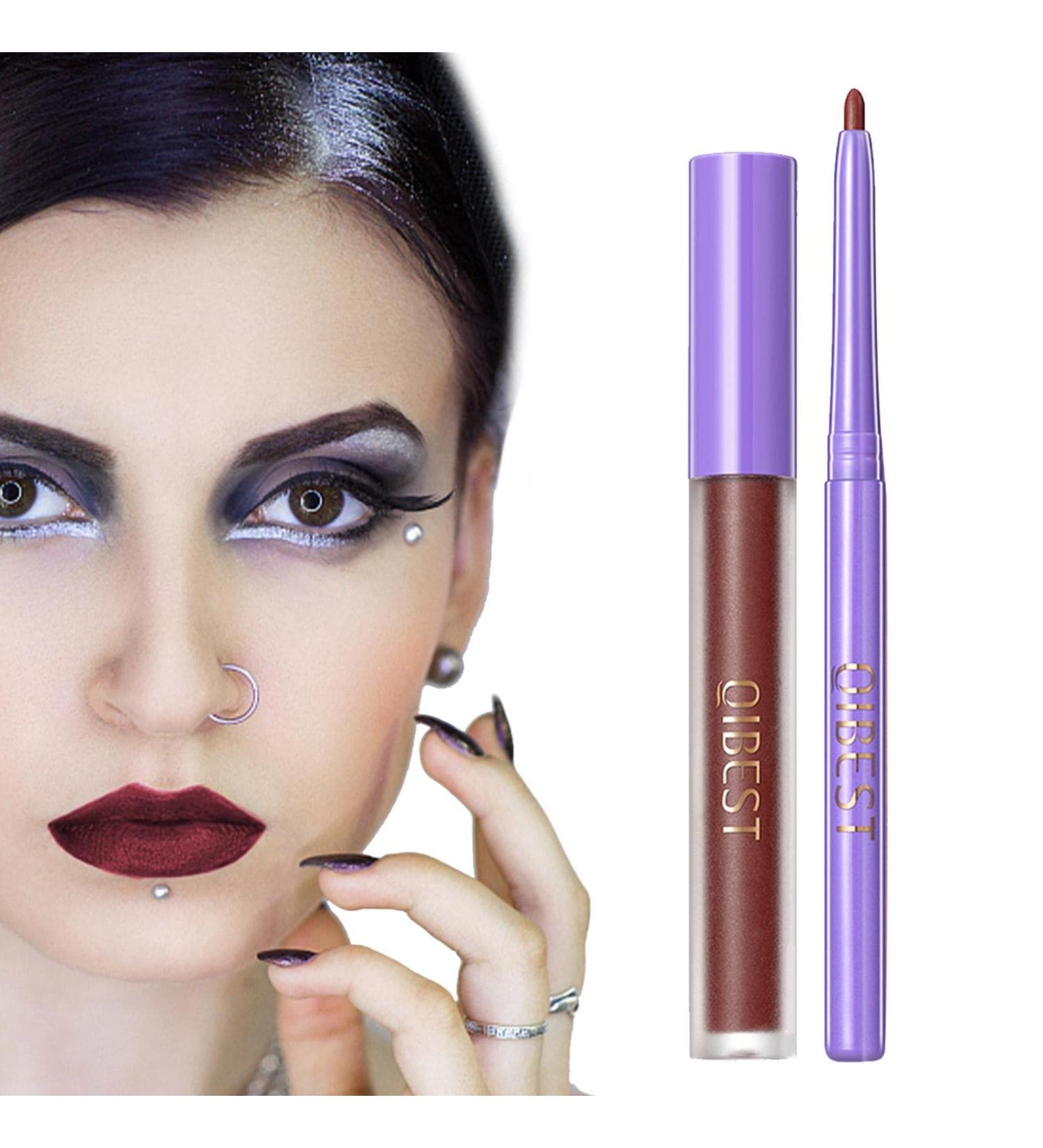 Facynde Liquid Lipstick & Lip Liner Set | Velvety Nude Lip Gloss | Waterproof Non-Stick Makeup Gift Set - Buy Online on SooperMarket.com