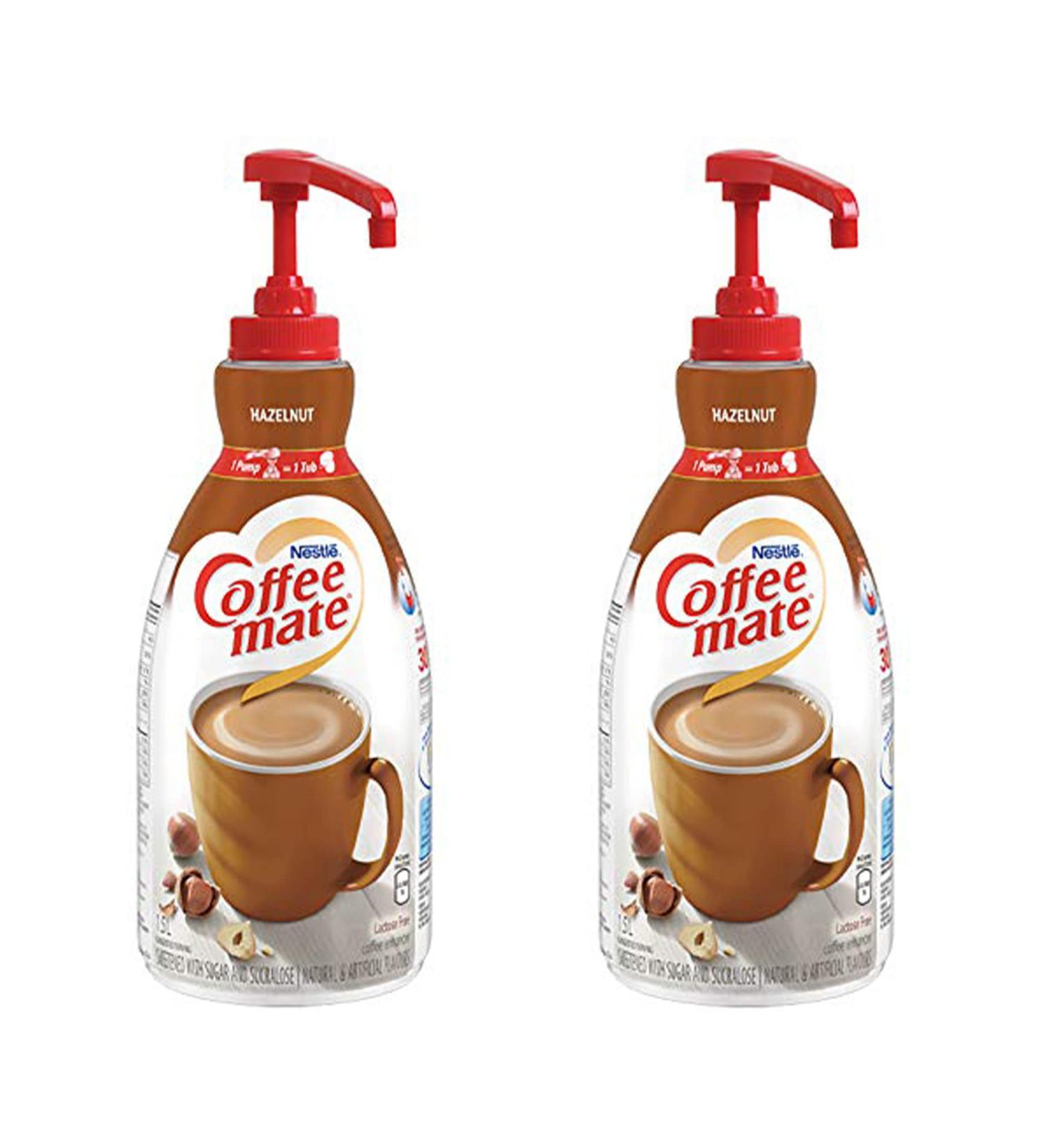 Coffee Mate Liquid Coffee Creamer Lactose Free Hazelnut No Refrigeration 1.5 Liter Pump Bottle (2-Pack) Hazelnut 1.5 L (Pack of 2) - Buy Online on SooperMarket.com