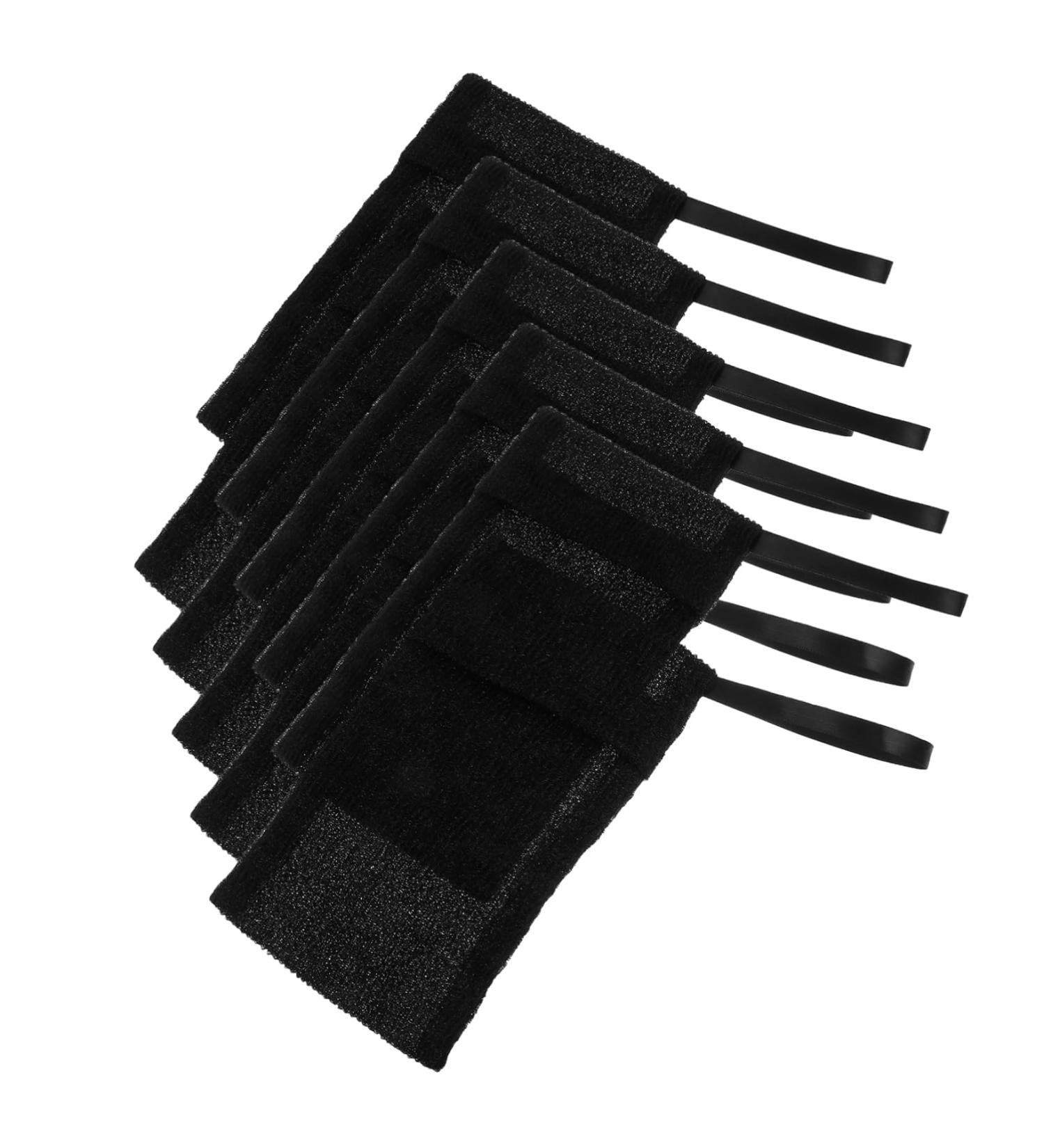 FOYTOKI 10pcs Soap Foaming Soap Scrubber Pouch Soap Saver Nylon Fiber Black - Buy Online on SooperMarket.com