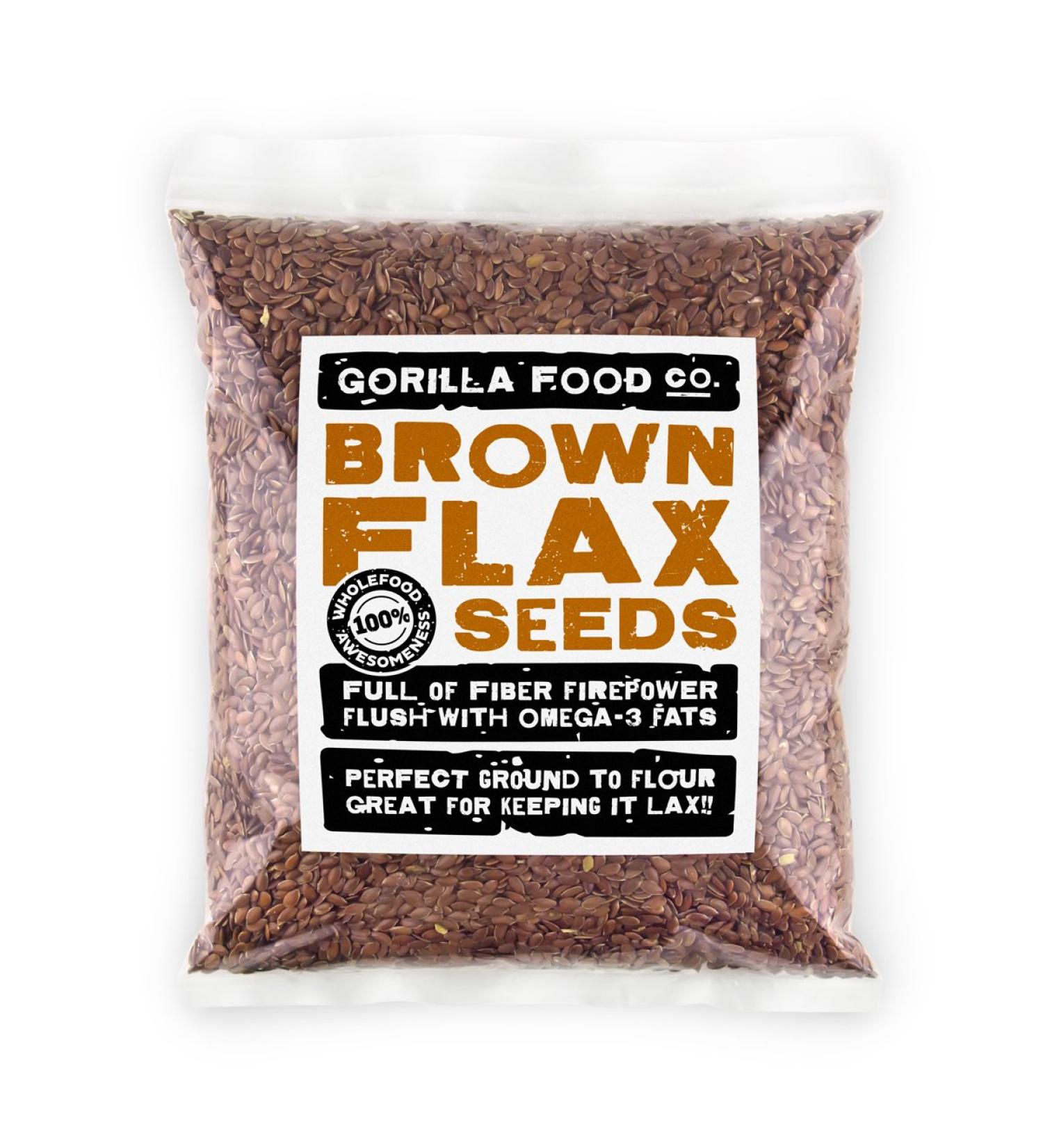 Gorilla Food Co. Brown Flax Seeds (Linseeds) - 200g - Buy Online on SooperMarket.com