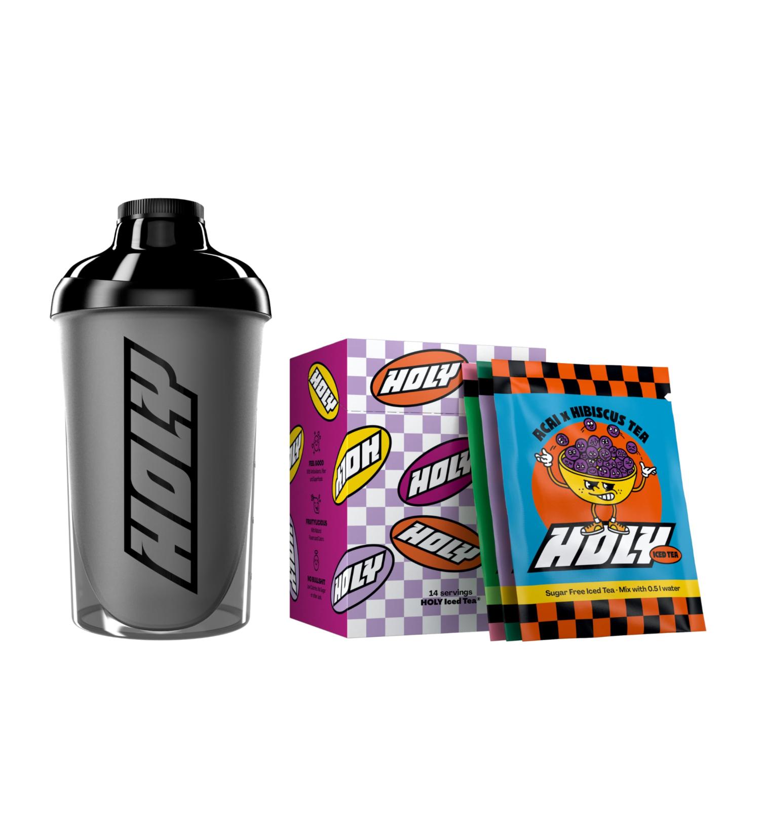 Holy Energy Iced Tea Starter Set 7 Fruity Iced Tea Varieties Includes Shaker 14 Tasting Box Iced Tea - Buy Online on SooperMarket.com