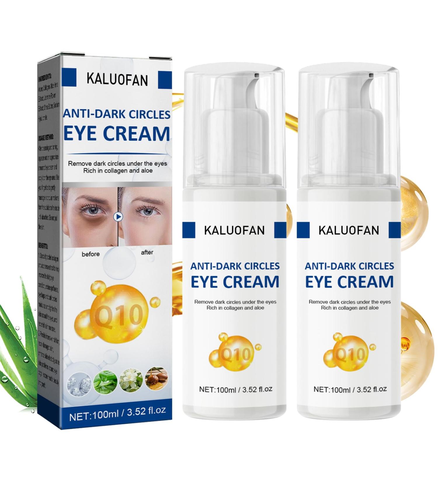 Jasmine Ointment for Dark Circles & Wrinkles - 2PCs Kaluofan Eye Cream with Collagen & Aloe Vera - Buy Online on SooperMarket.com
