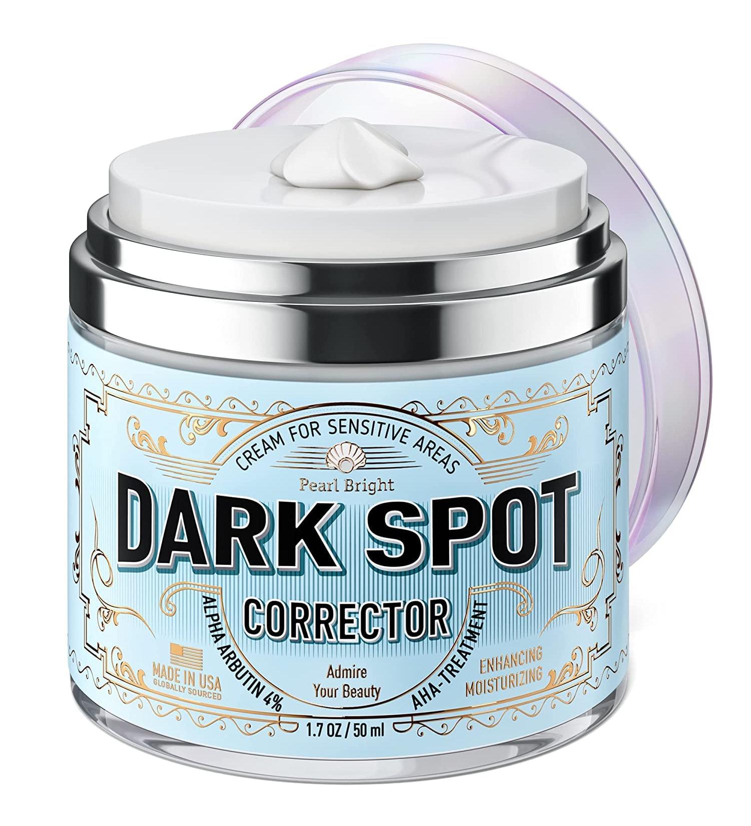 PearlBright Dark Spot Remover for Face & Body - Natural Skincare for Sensitive Areas - Made in USA - With Licorice, Mulberry Extract, Arbutin - 1.7oz - Buy Online on SooperMarket.com