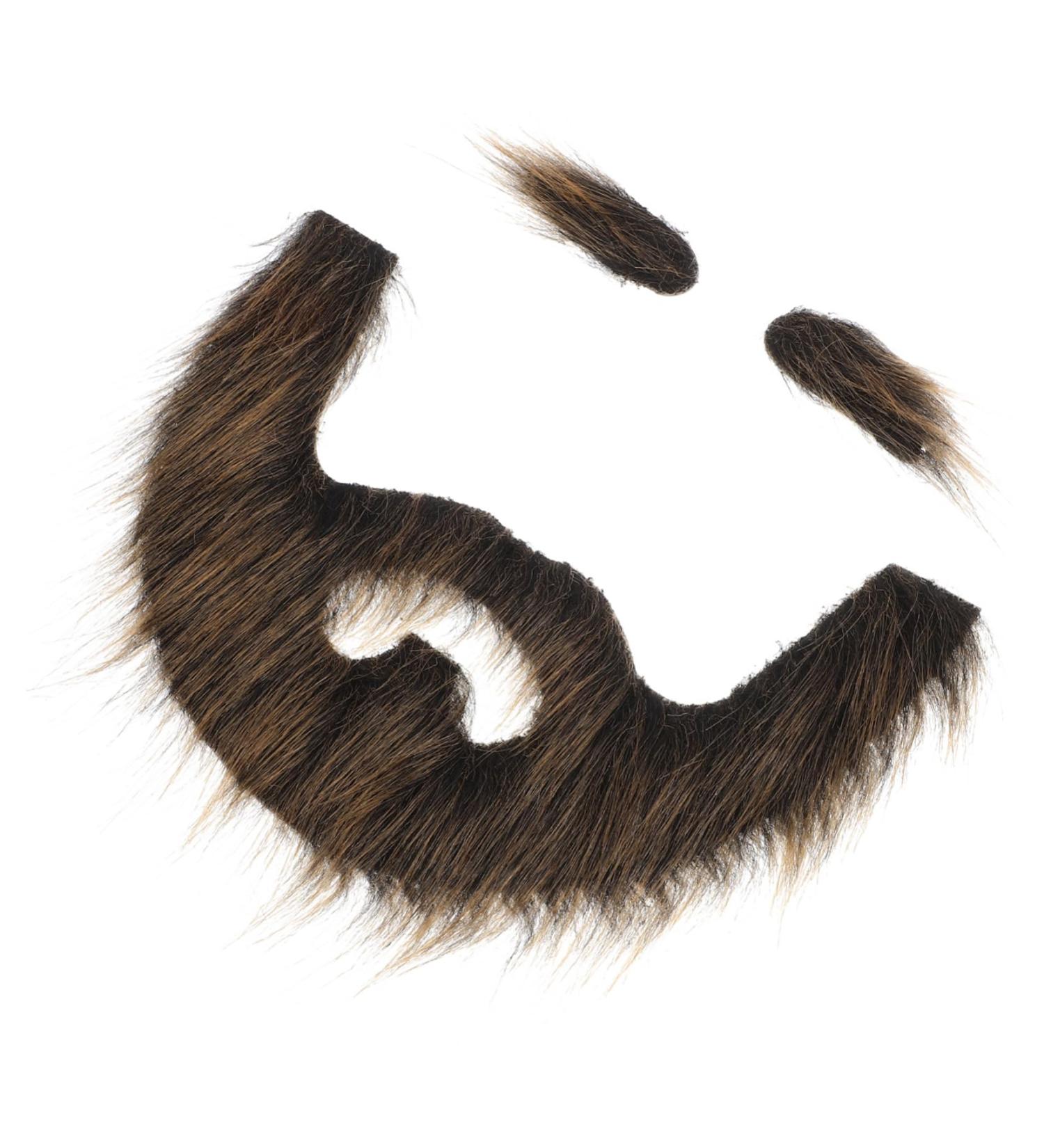 Mikinona 1 Set Beard Dress up Beard Fake Beards for Costumes Self Adhesive Beard DIY Fake Mustache Plush - Buy Online on SooperMarket.com