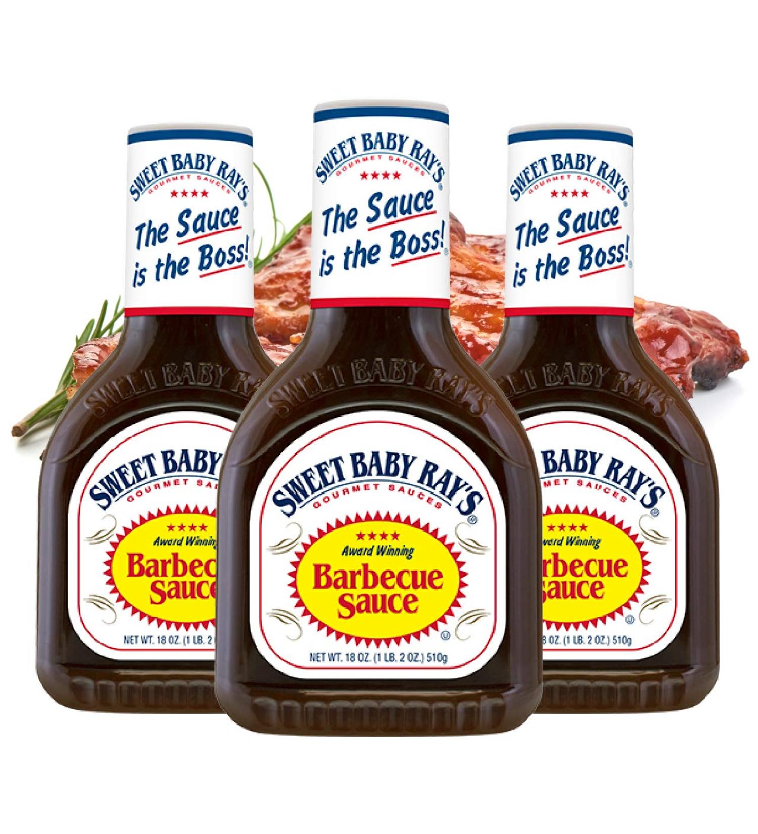 Sweet Baby Ray's BBQ Sauce Original 3 Pack (3 x 18 oz) - Authentic American Grill Sauce with Smoky Flavor - Perfect for BBQ Lovers! - Buy Online on SooperMarket.com