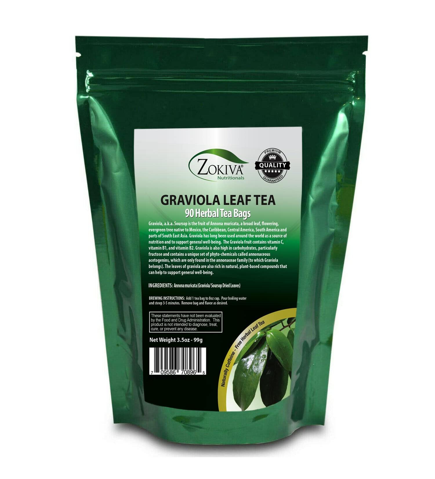 Graviola Tea 90 Bags - Premium Quality 100% Pure Leaf - Soursop, Annona Muricata, Guanabana - Buy Online on SooperMarket.com