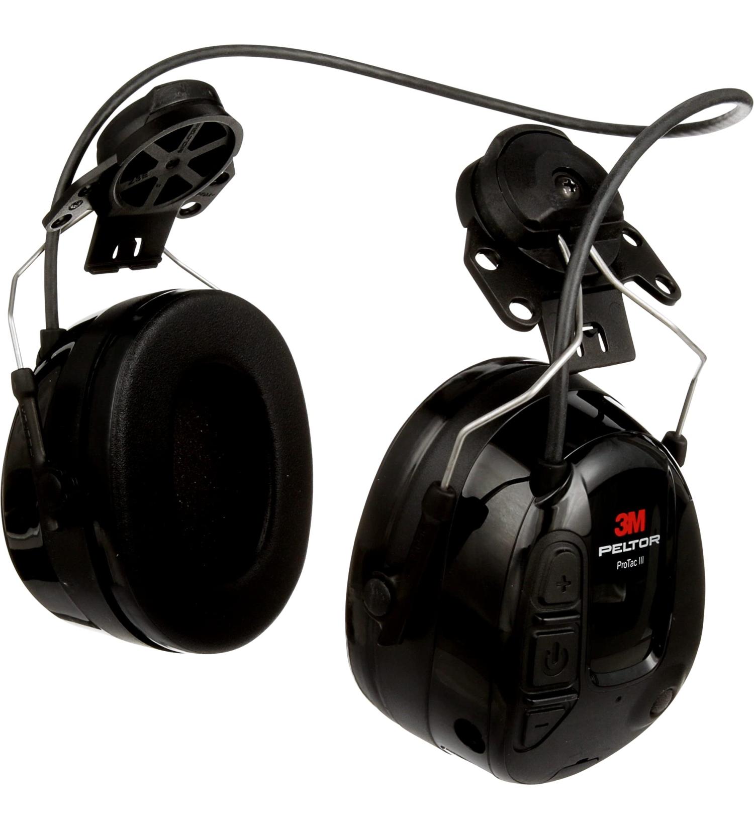 3M Peltor ProTac III Hearing Protection Headset - Helmet Version Black - One Size | International Shipping Available - Buy Online on SooperMarket.com