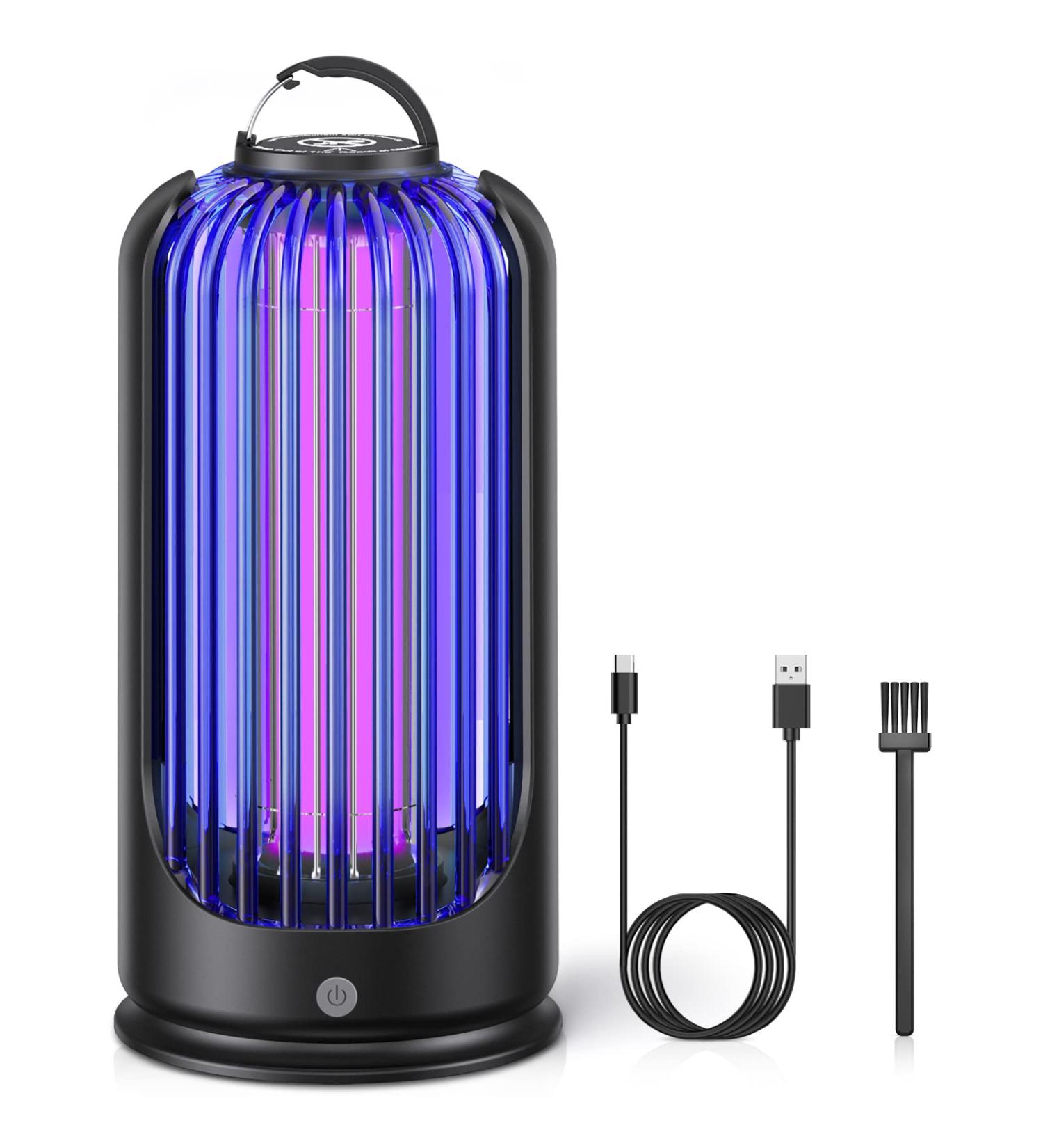 3600V Electric Bug Zapper - Indoor Outdoor Mosquito Killer with Waterproof Pest Control - 60inch USB Cable Included for Home, Patio, Backyard, Camping - Buy Online on SooperMarket.com