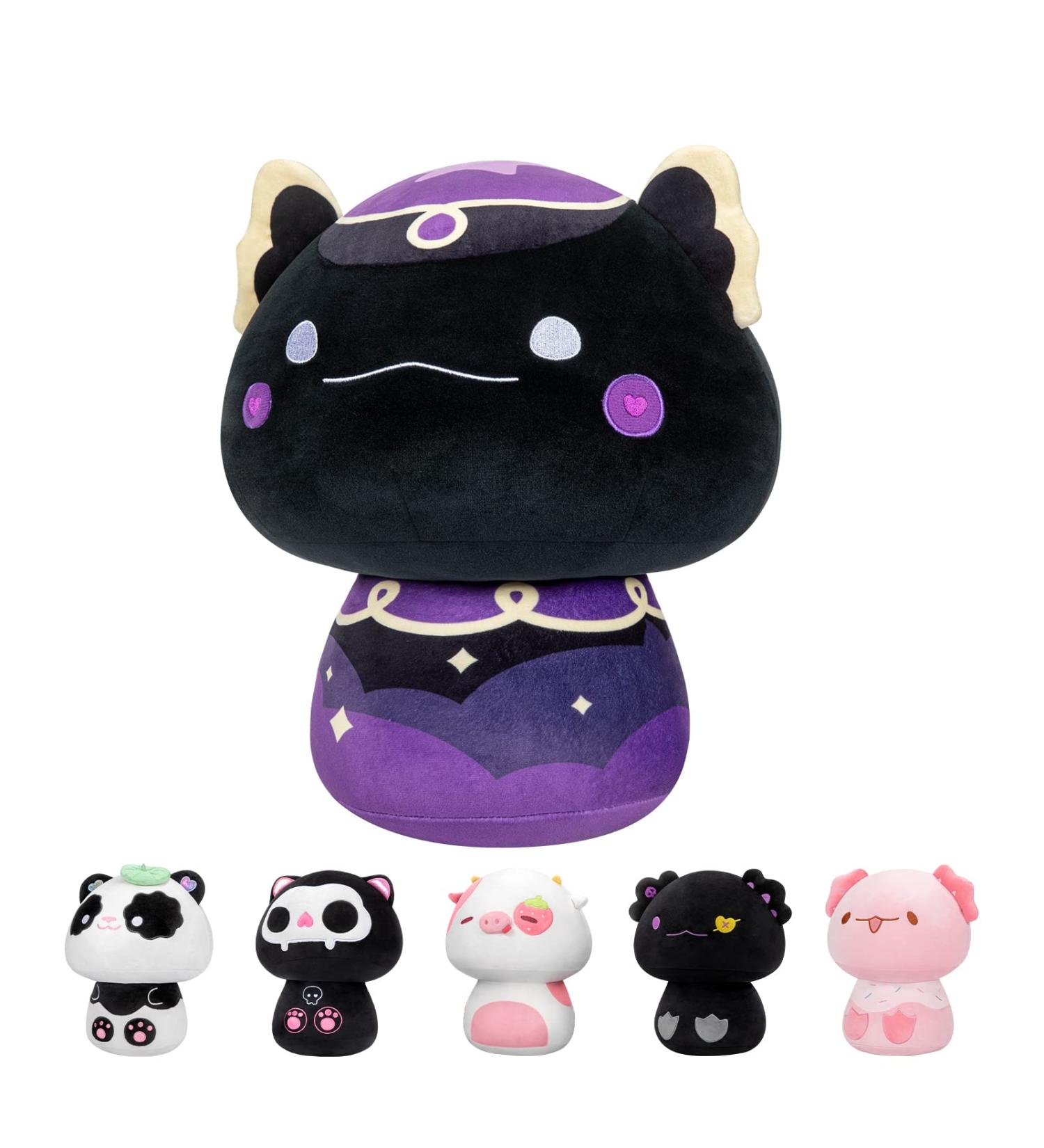 Mewaii 14'' Soft Magic Axolotl Mushroom Stuffed Animal Plush Pillow Toy - Black Axolotl 14 Inch - Buy Online on SooperMarket.com