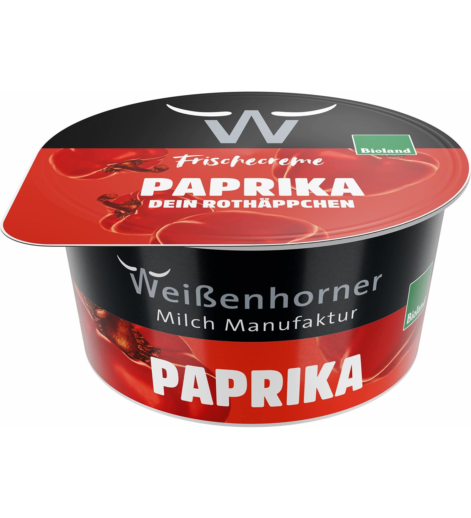 Weißenhorner Milch Manufaktur Bioland FreshCream Paprika (6 x 150 gr)