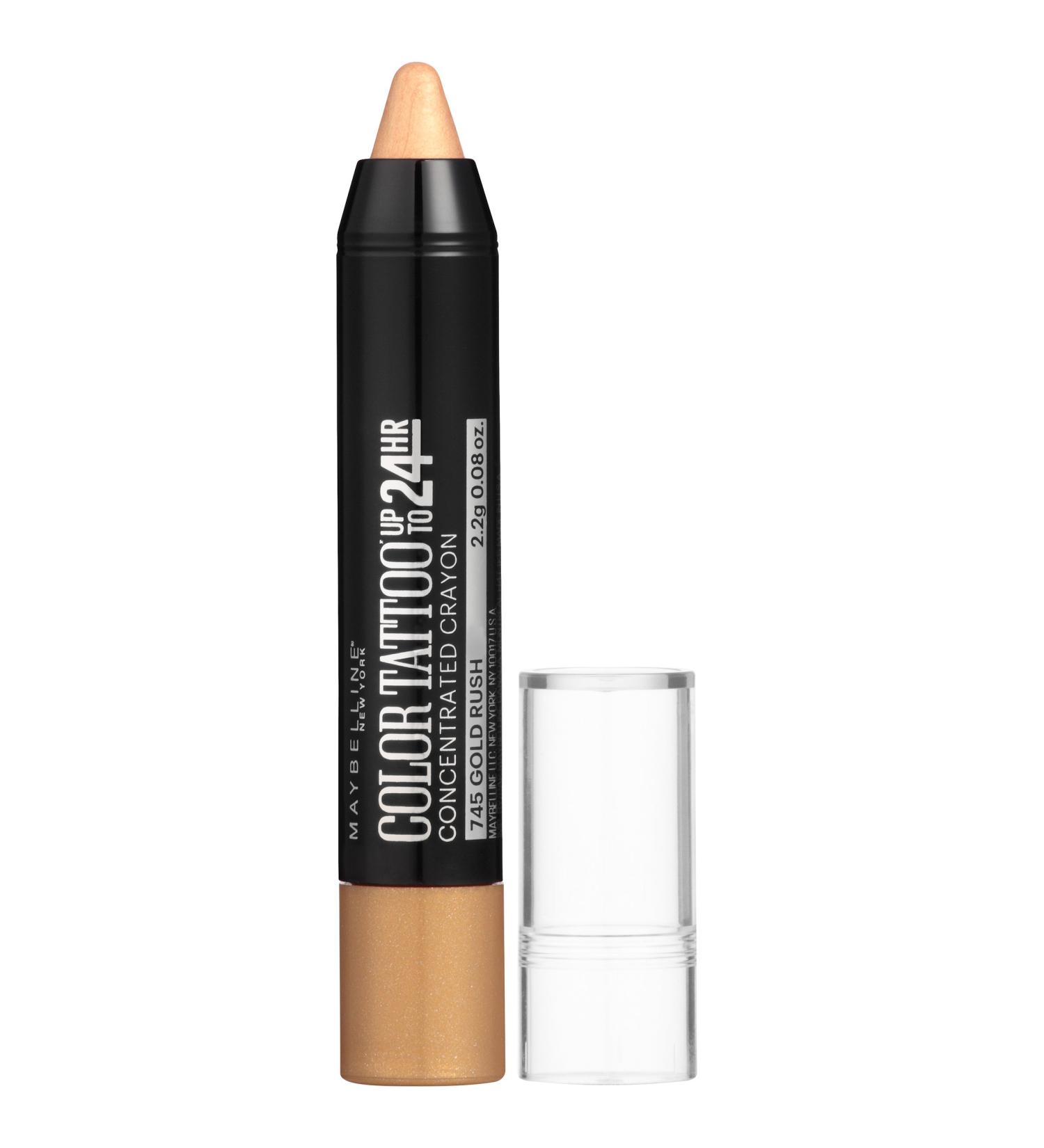 Maybelline Eyestudio ColorTattoo Concentrated Crayon 745 Gold Rush 0.08 oz - Long-Lasting Eye Makeup - Buy Online on SooperMarket.com