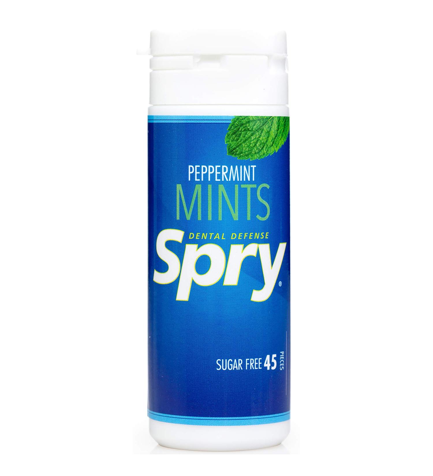 Xlear Spry Power Peppermints - Sugar-Free Fresh Breath Mint (45 Count, 25g) - Buy Online on SooperMarket.com