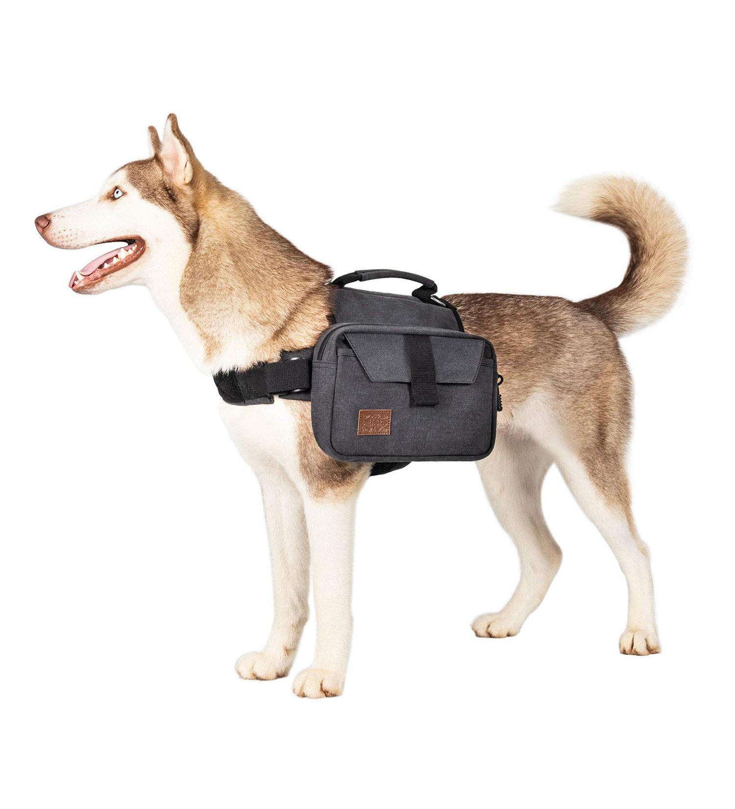 OneTigris Hoppy Camper 2.0 Dog Backpack for M/L Size Dogs - Tear-Resistant Camping & Hiking Pack (Large Black) - Buy Online on SooperMarket.com