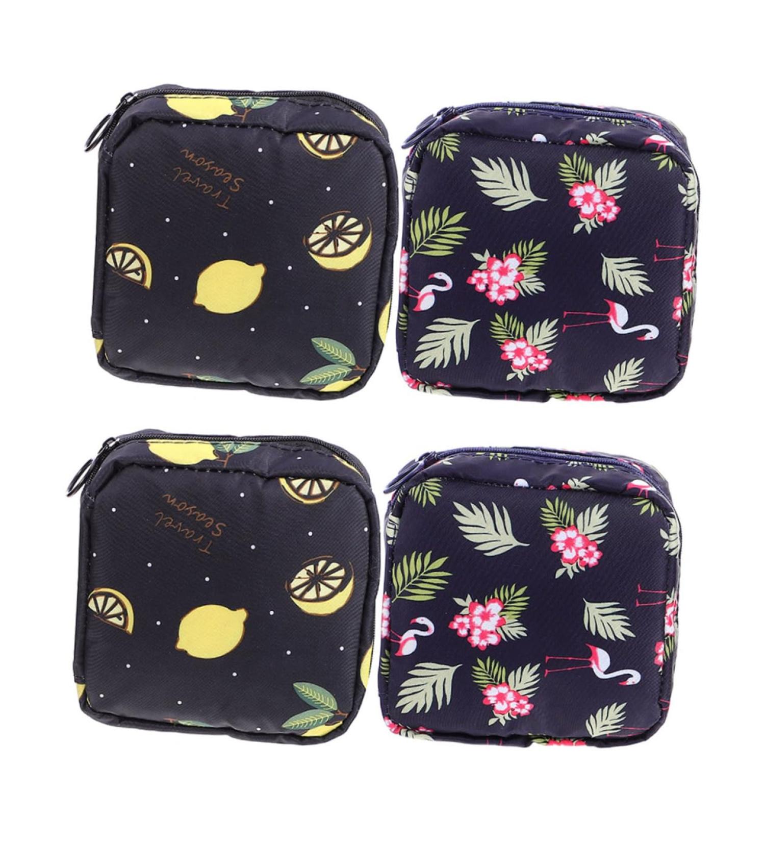 Cabilock 4pcs Sanitary Napkin Storage Bag Set - Travel Toiletry Bags for Women + Wallets. Red Purses & Period Pad Holder for School, Nursing, and Travel - Buy Online on SooperMarket.com