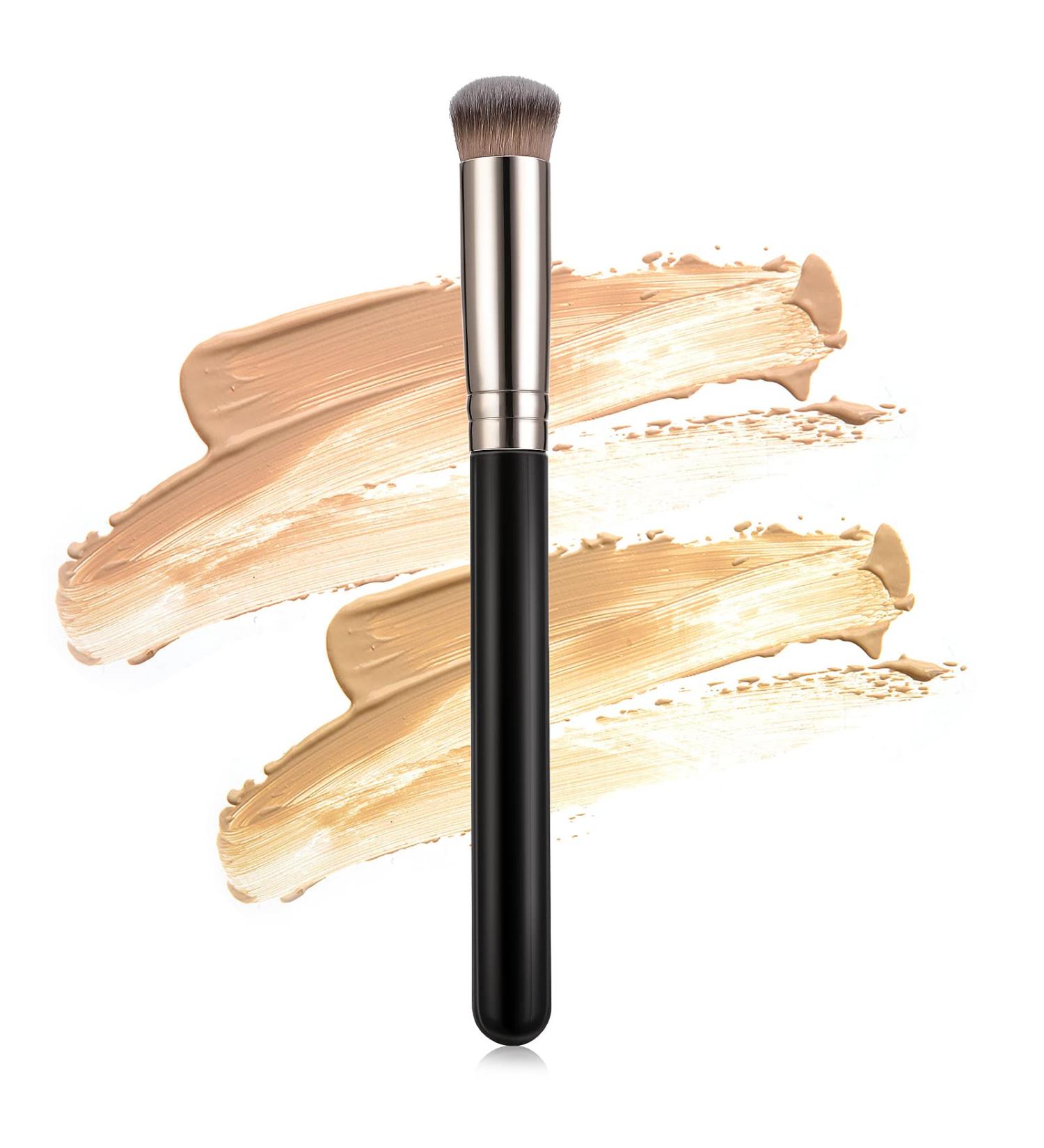 WLLHYF Concealer Brush Foundation Brush Eye Mini Angled Flat Top Kabuki Nose Contour Brush - Long Makeup Tool - Buy Online on SooperMarket.com
