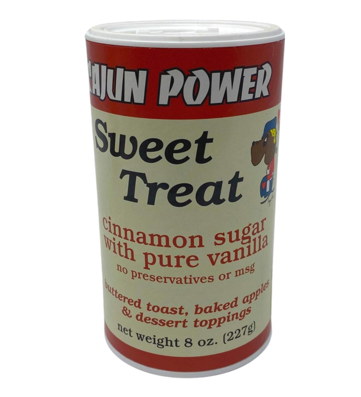 2 set- Cajun Power sweet treat cinnamon sugar W/ pure vanilla 8 ounce,2 set 8 Ounce (Pack of 1)
