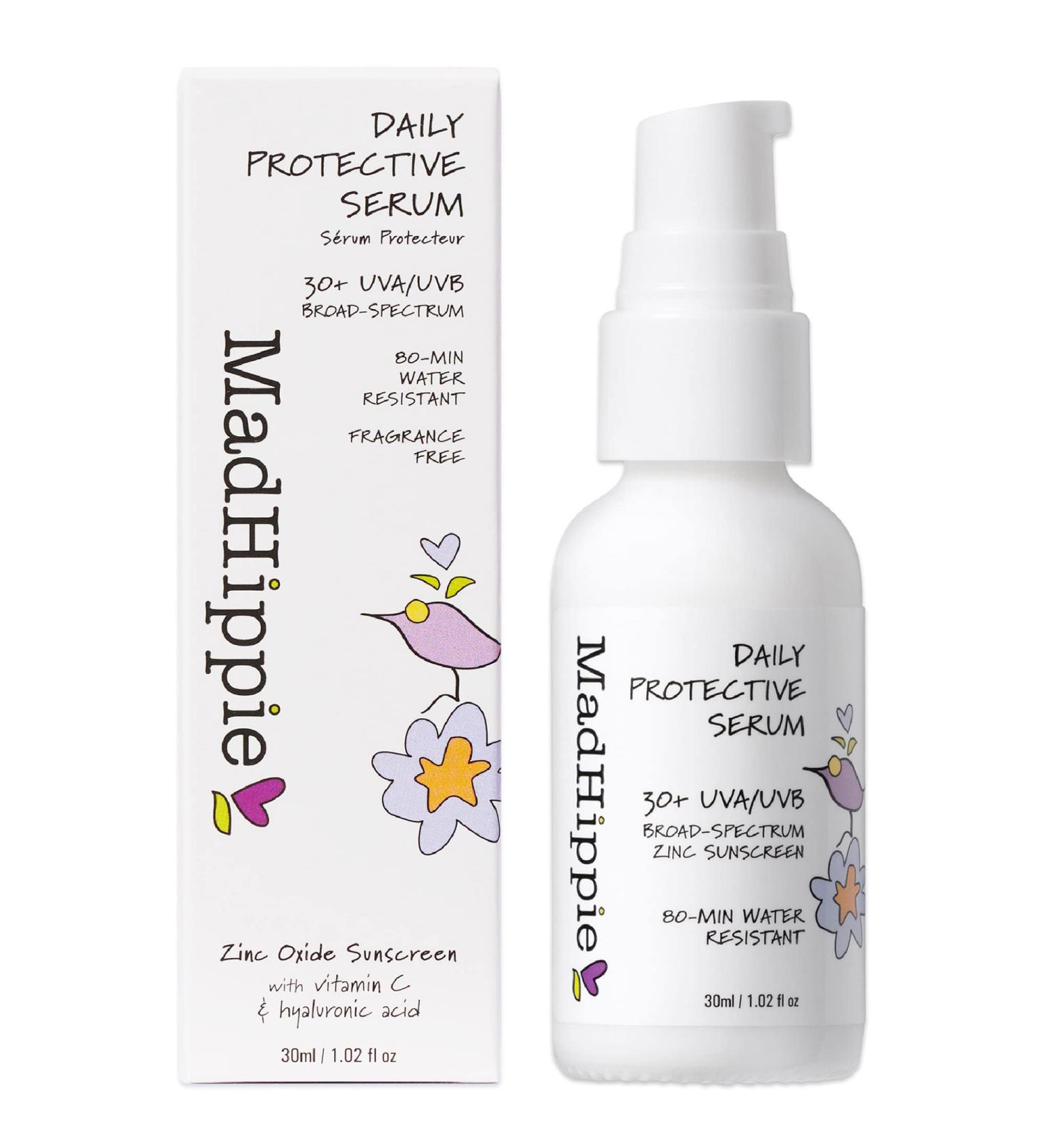 Mad Hippie Daily Protective Serum 30 SPF Moisturizer & Mineral Sunscreen | Zinc Oxide Face Sunscreen | Sun Skin Care 1.02 Oz - Buy Online on SooperMarket.com