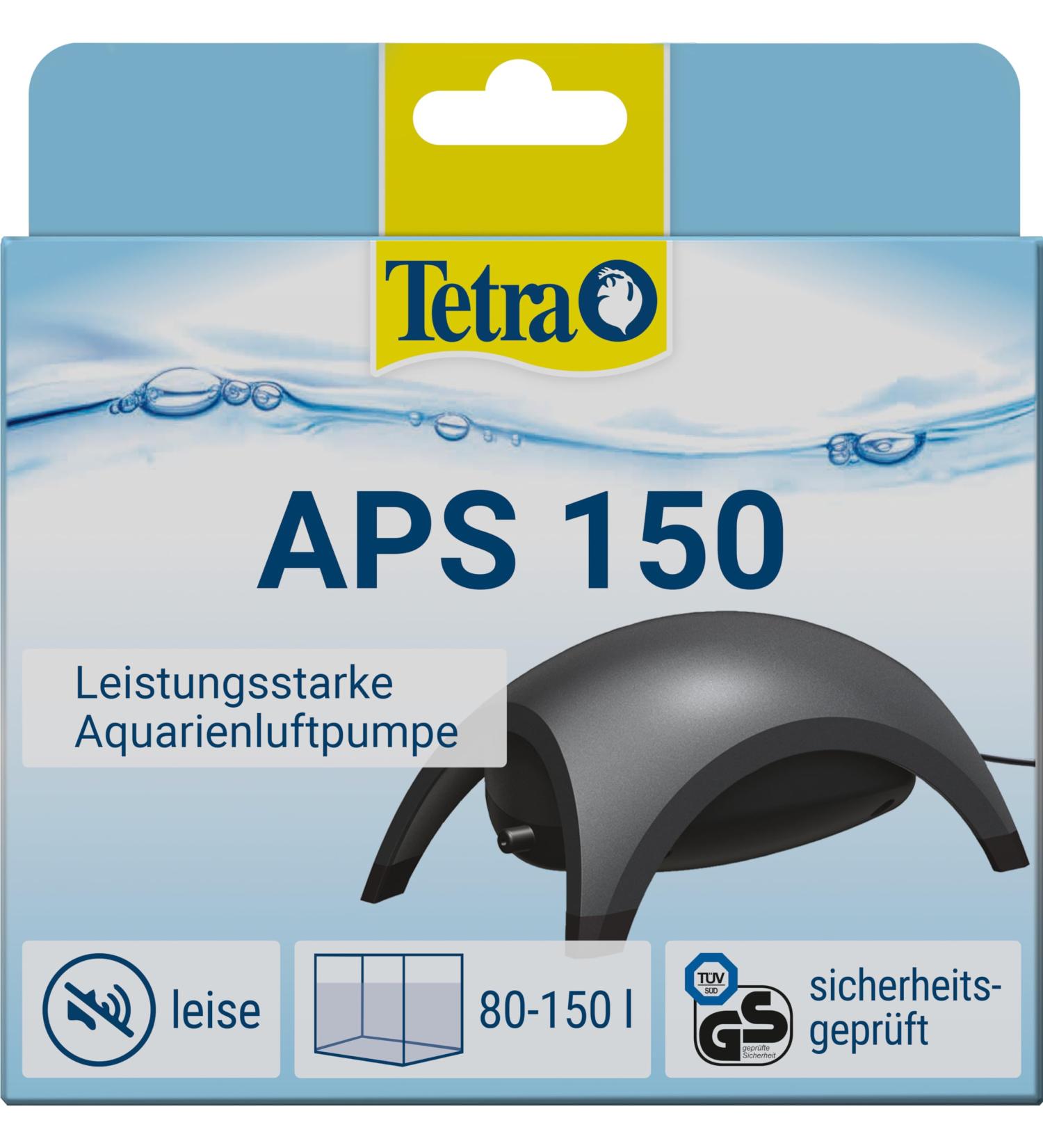 Tetra APS 150 Aquarium Air Pump - Quiet Diaphragm Pump for 80-150L Aquariums | International Shipping Available - Buy Online on SooperMarket.com