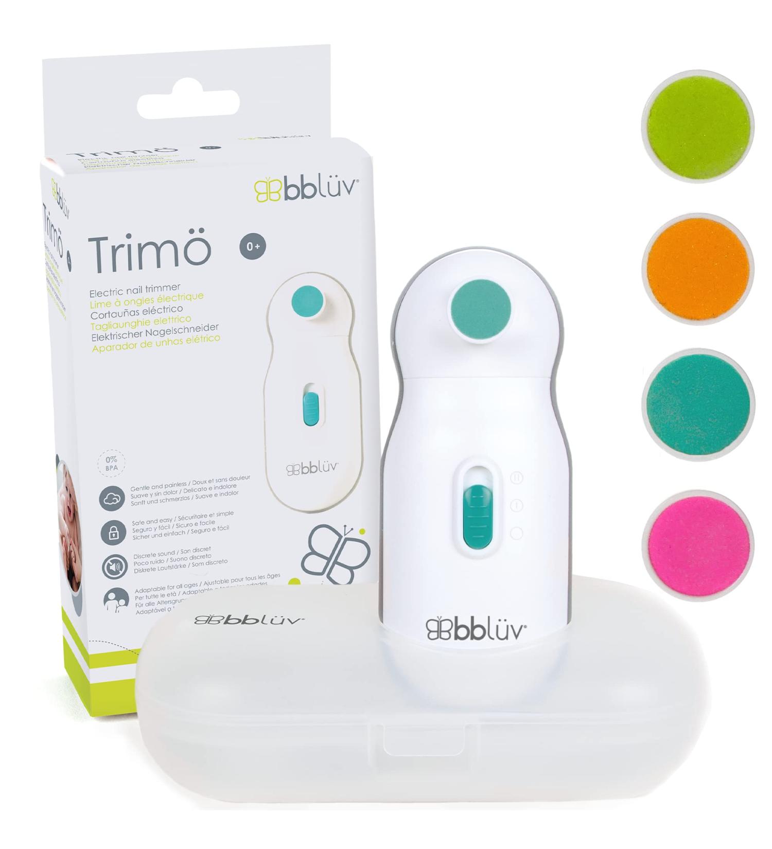 BBLV Trim Electric Nail Clippers for Newborn to Toddler (0-12 Months+) - Gentle & Quiet Fingernail and Toenail Clippers - Original Trimo Set - Buy Online on SooperMarket.com