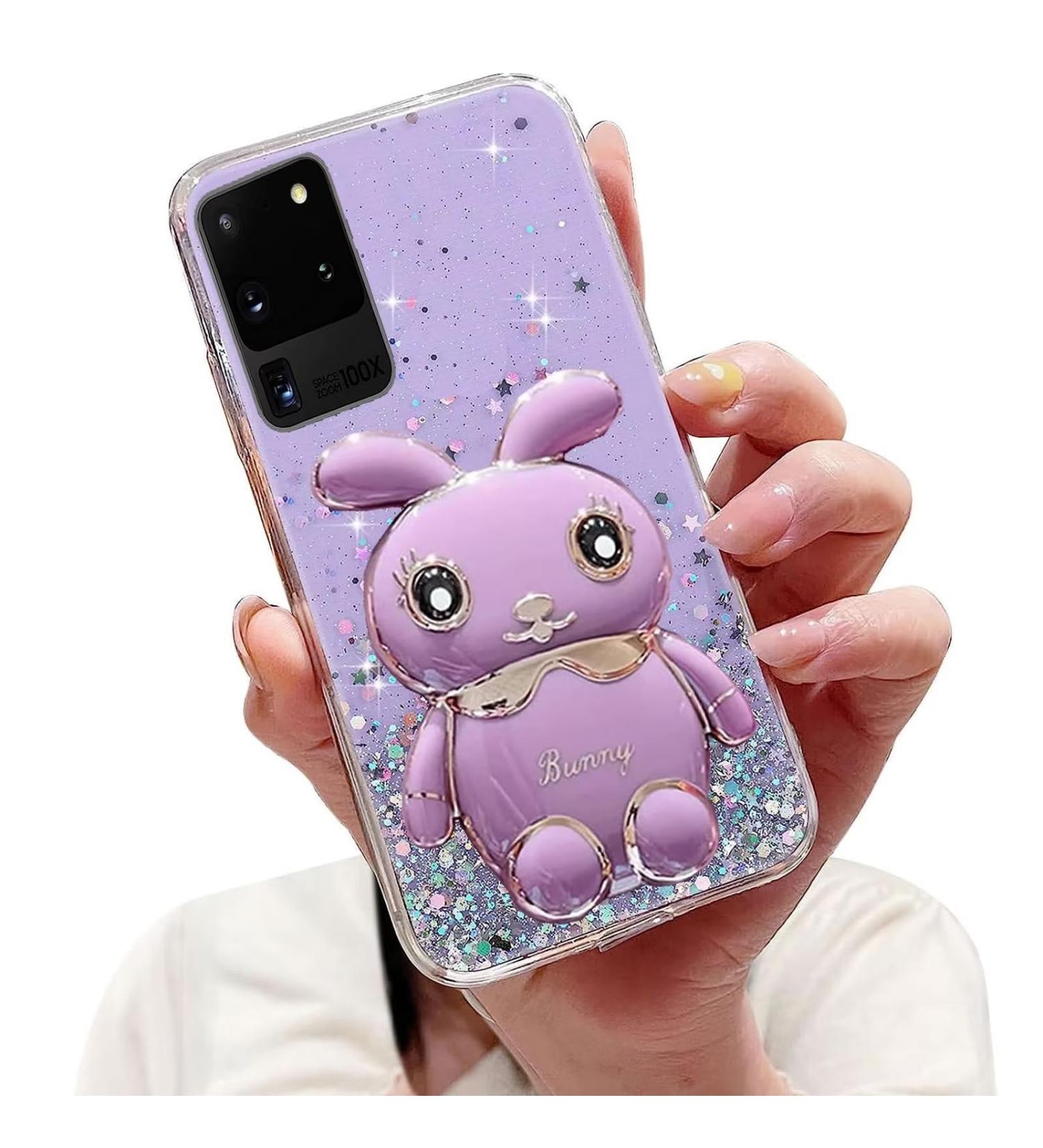 Tivenfezk Nadoli for Samsung Galaxy S20 Ultra - Glitter Rabbit Soft Silicone Case with Hidden Stand - Buy Online on SooperMarket.com